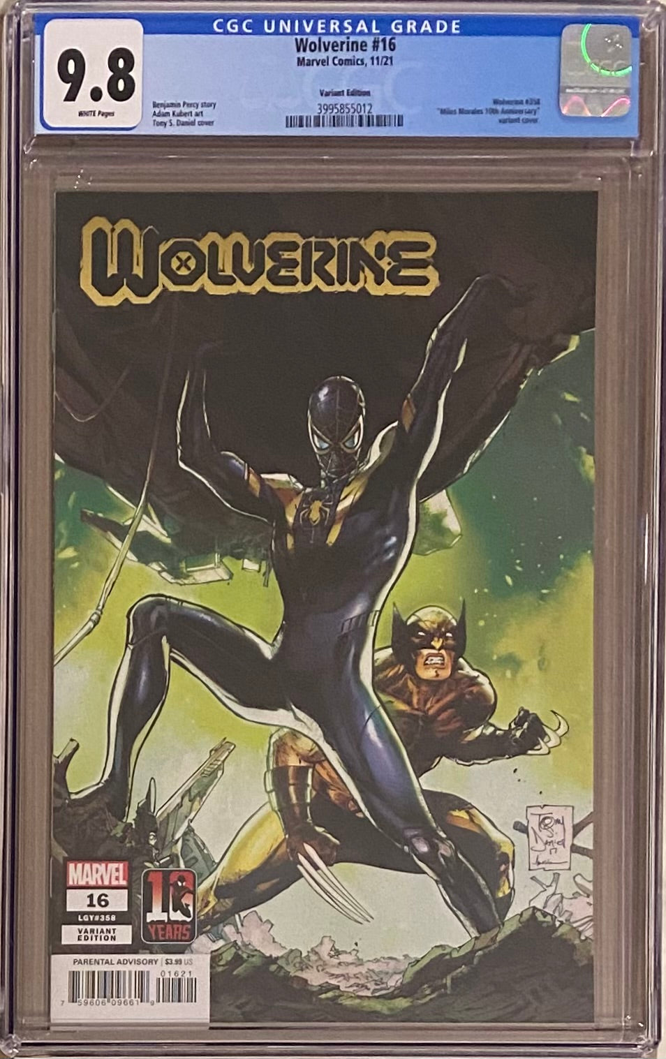 Wolverine #16 Miles Morales 10th Anniversary Variant CGC 9.8