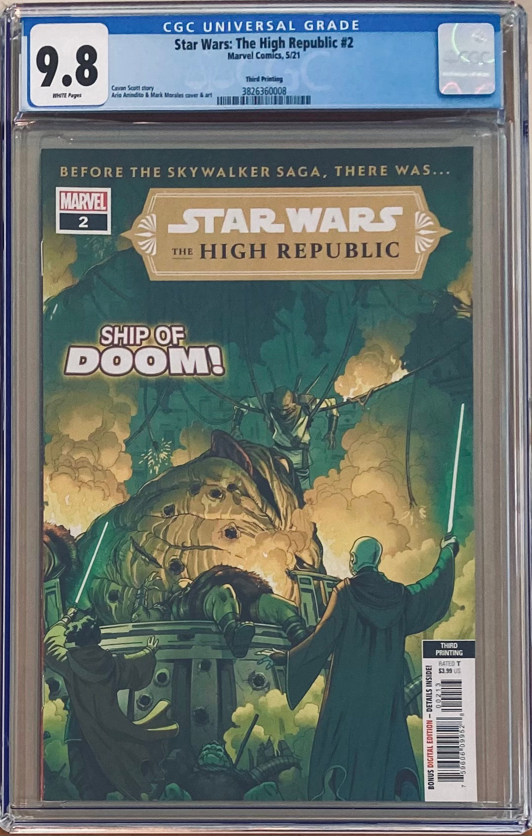 Star Wars: The High Republic #2 Third Printing CGC 9.8