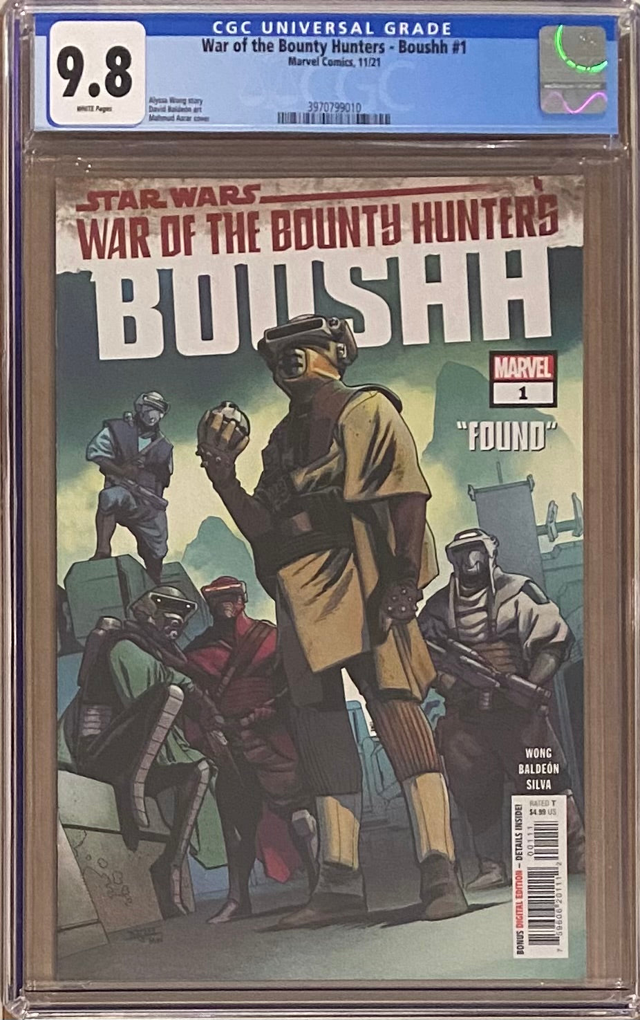 Star Wars: War of the Bounty Hunters - Boushh #1 CGC 9.8
