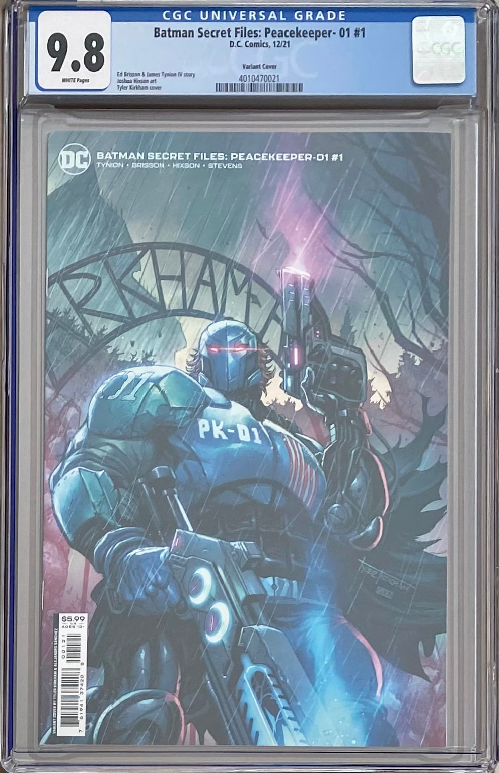 Batman Secret Files: Peacekeeper #1 Kirkham Variant CGC 9.8