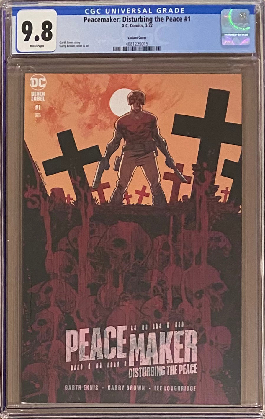 Peacemaker: Disturbing the Peace #1 Variant CGC 9.8 DC Black Label
