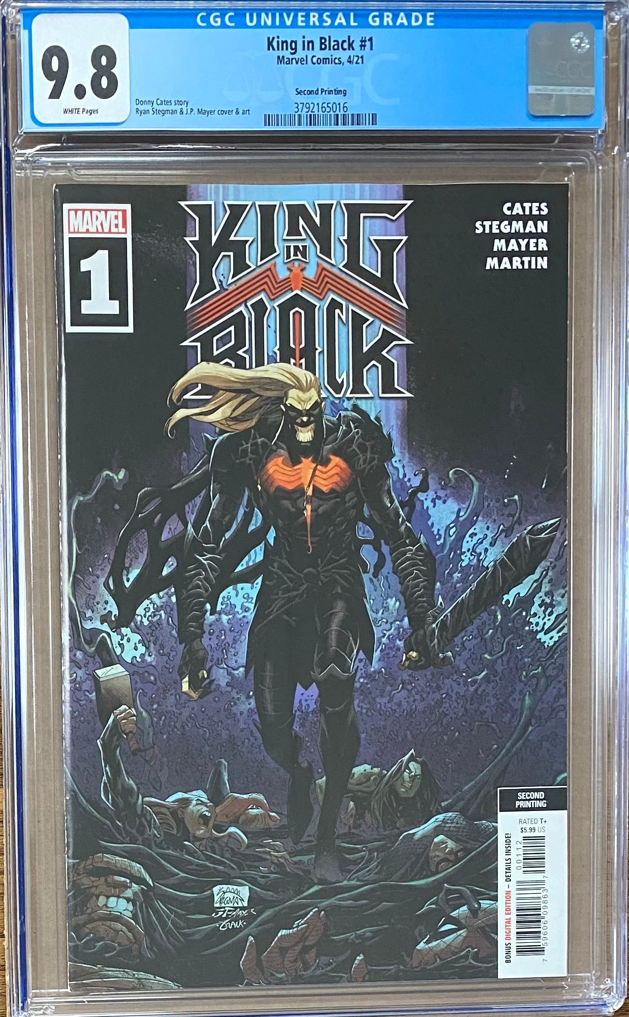 King in Black #1 Second Printing CGC 9.8