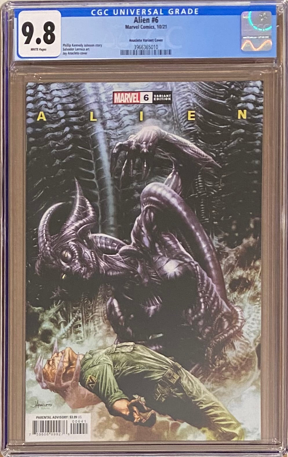 Alien #6 Anacleto 1:25 Retailer Incentive Variant CGC 9.8