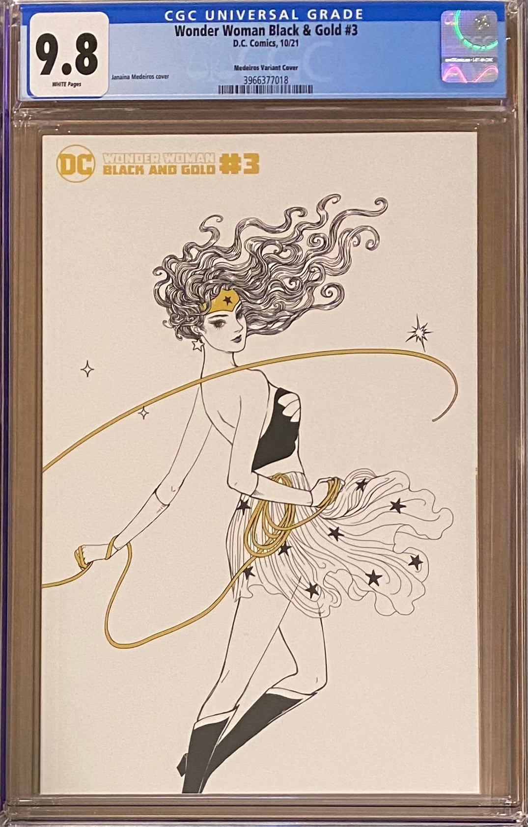 Wonder Woman: Black and Gold #3 Medeiros 1:25 Retailer Incentive Variant CGC 9.8