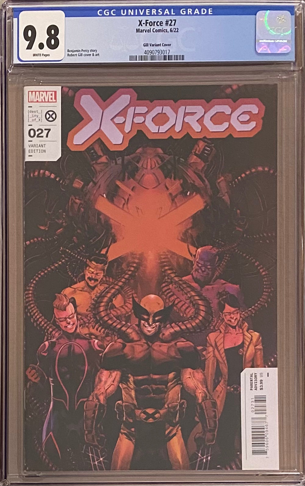 X-Force #27 Gill 1:25 Retailer Incentive Variant CGC 9.8