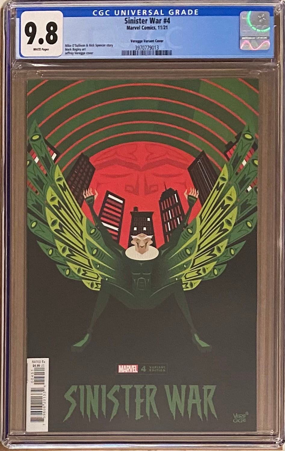 Sinister War #4 Veregge Variant CGC 9.8