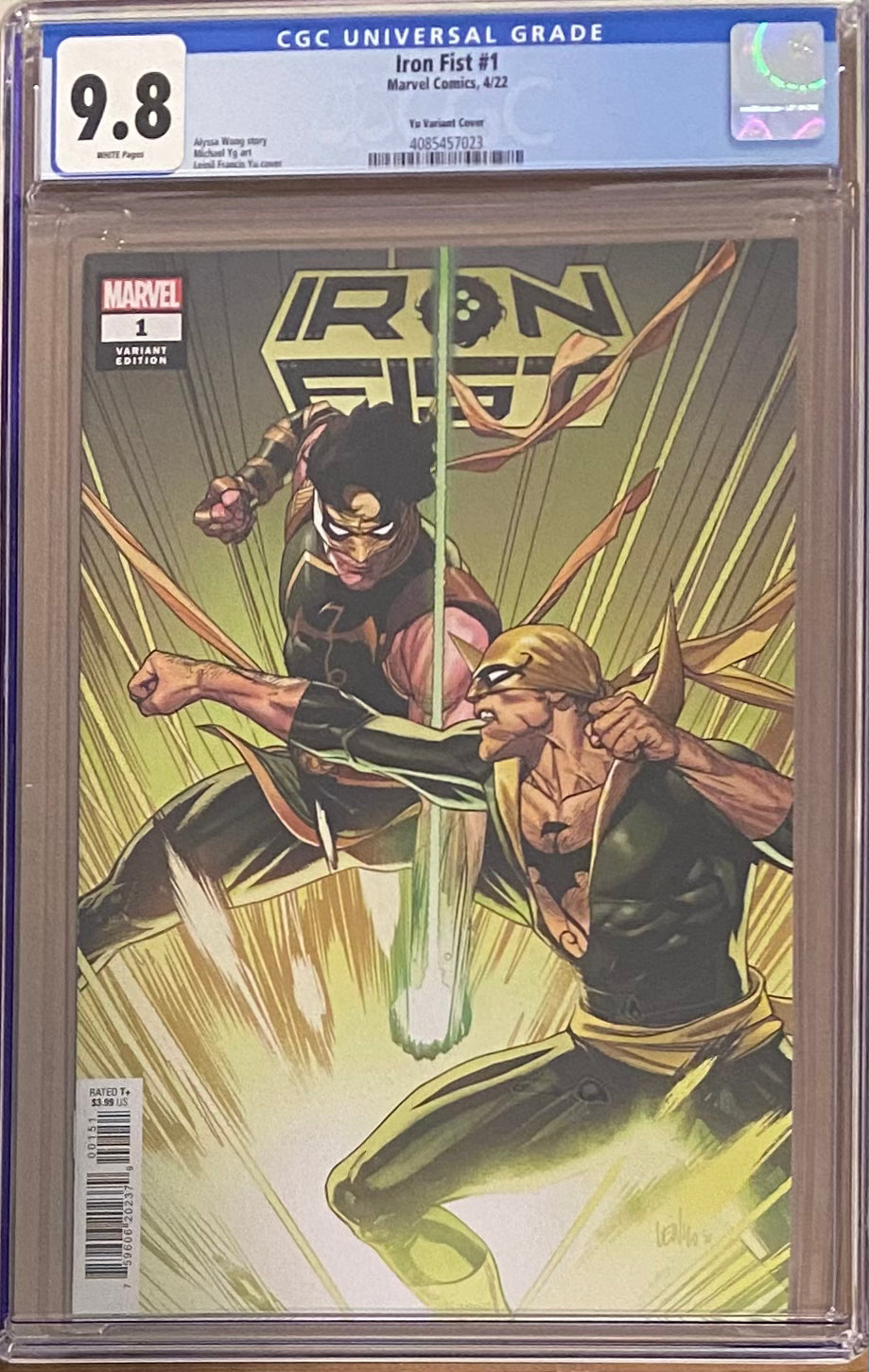 Iron Fist #1 Yu 1:25 Retailer Incentive Variant CGC 9.8 - First Sword Master Iron Fist