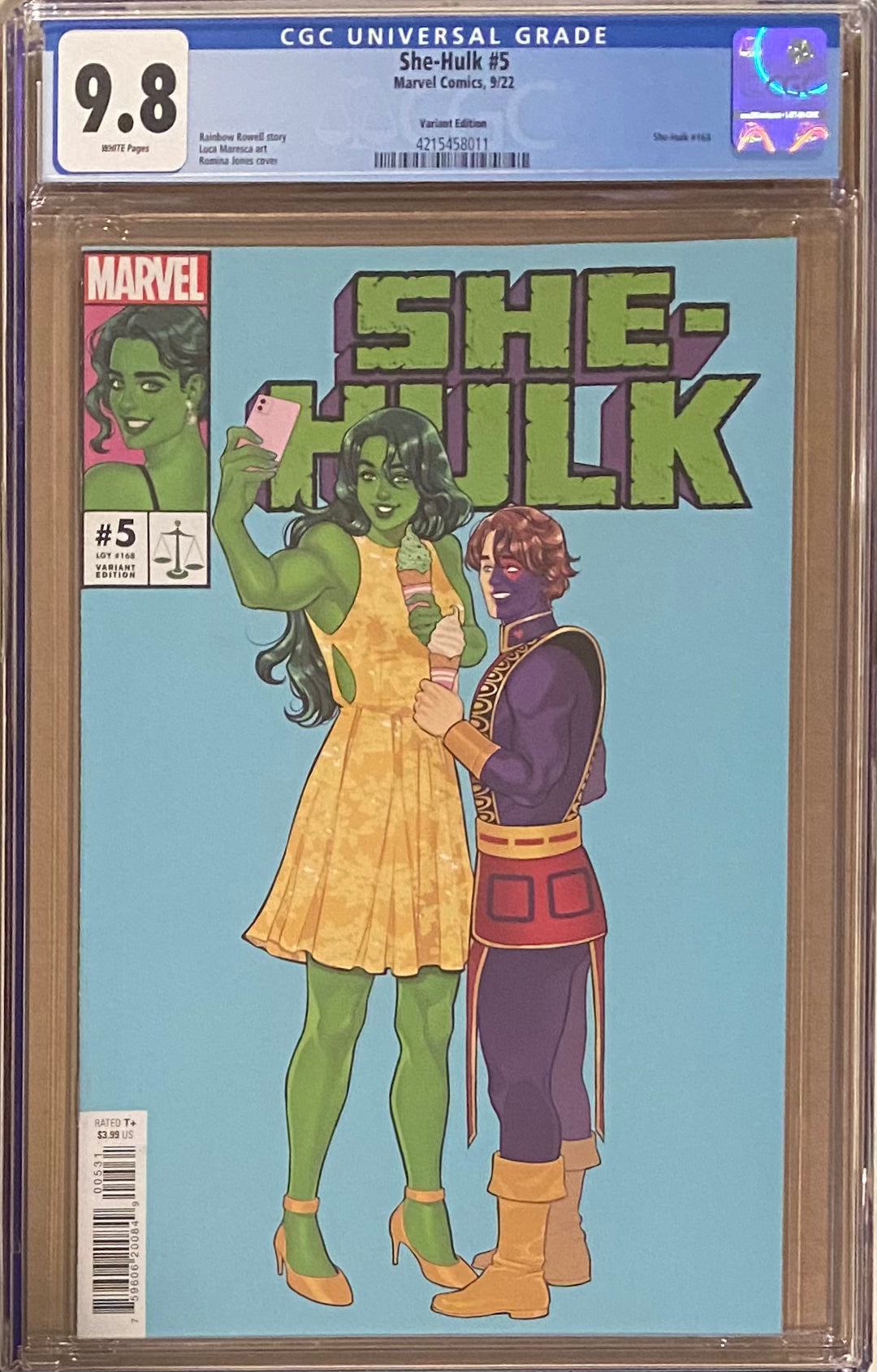 She-Hulk #5 Variant CGC 9.8