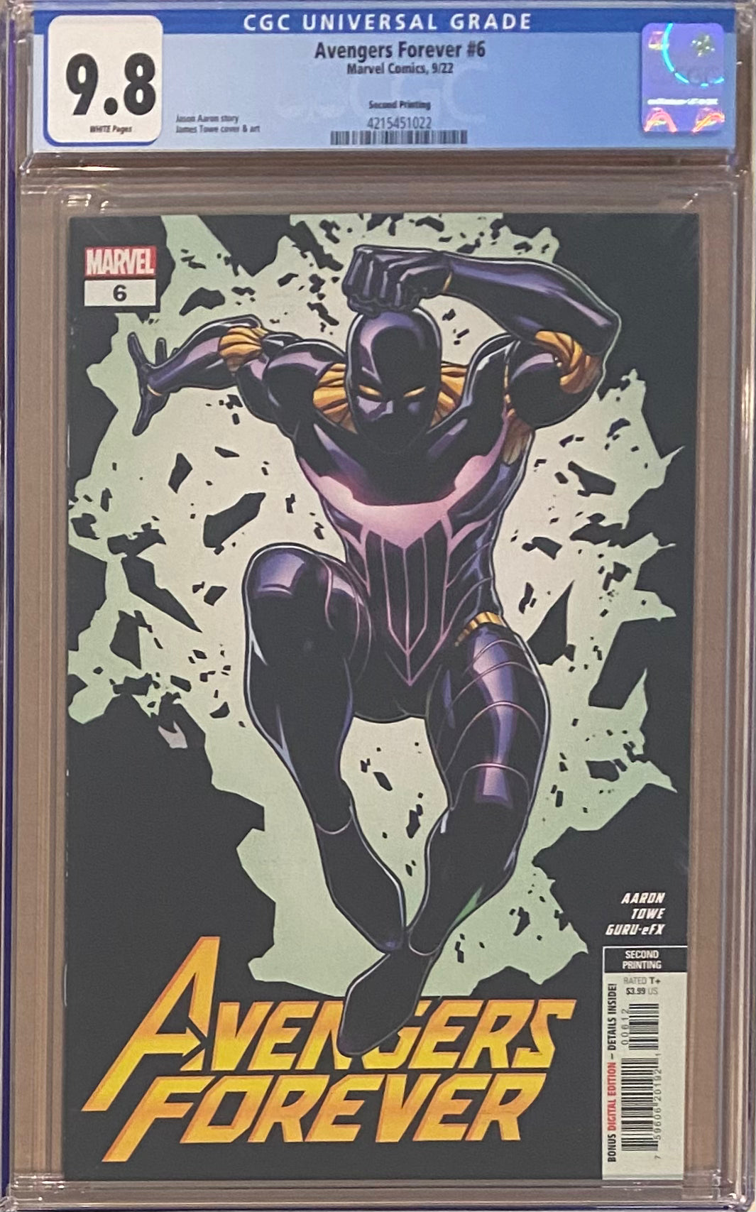 Avengers Forever #6 Second Printing CGC 9.8 - First Vibranium Man/Star Panther