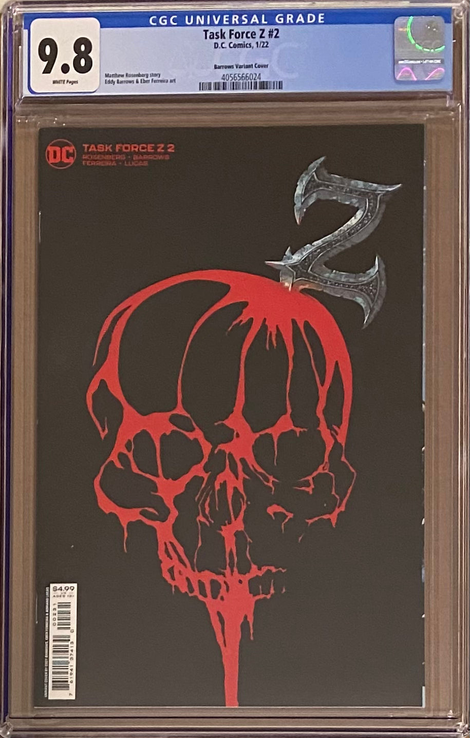 Task Force Z #2 Barrows 1:25 Retailer Incentive Variant CGC 9.8