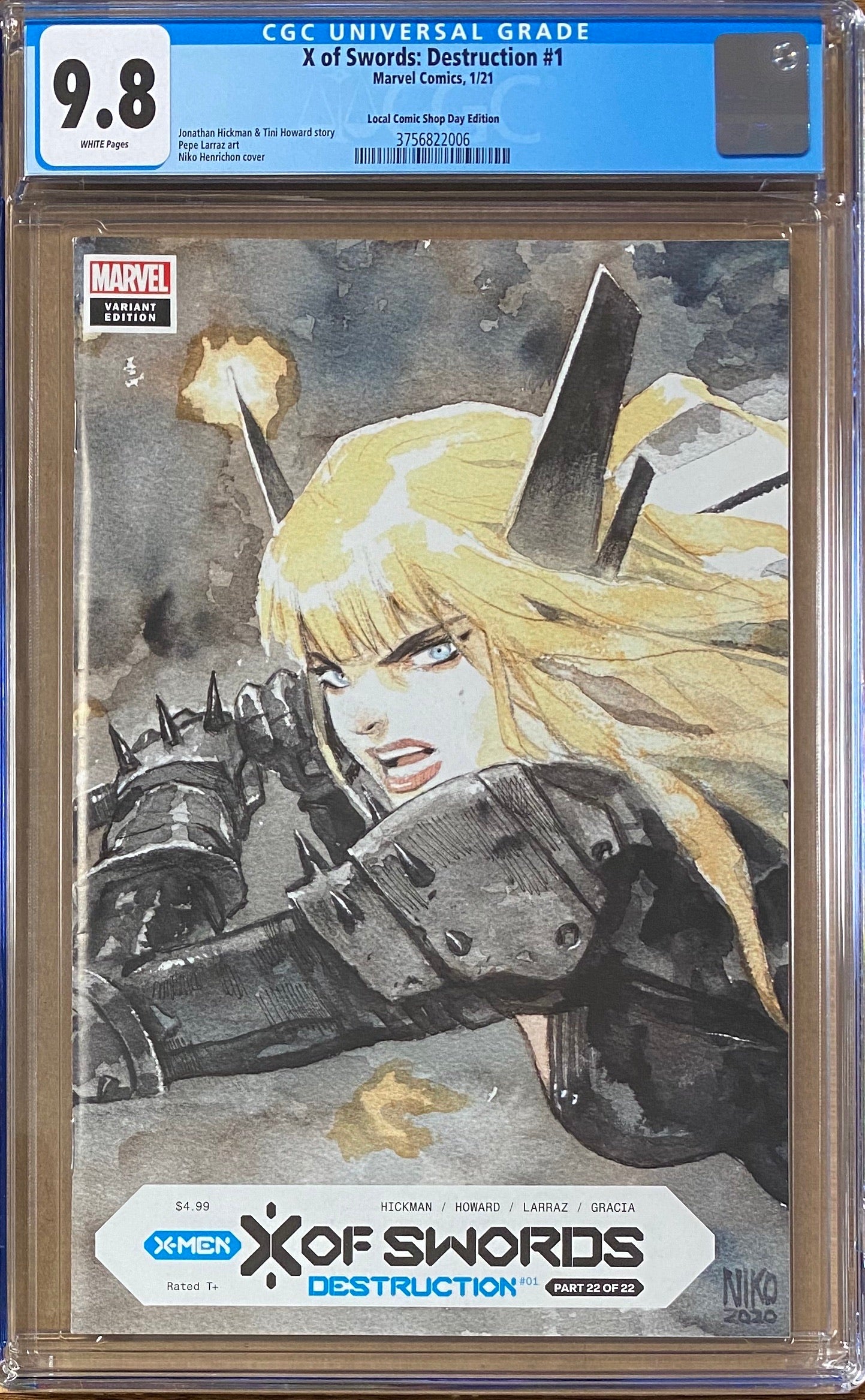 X of Swords: Destruction #1 Local Comic Book Day Variant CGC 9.8