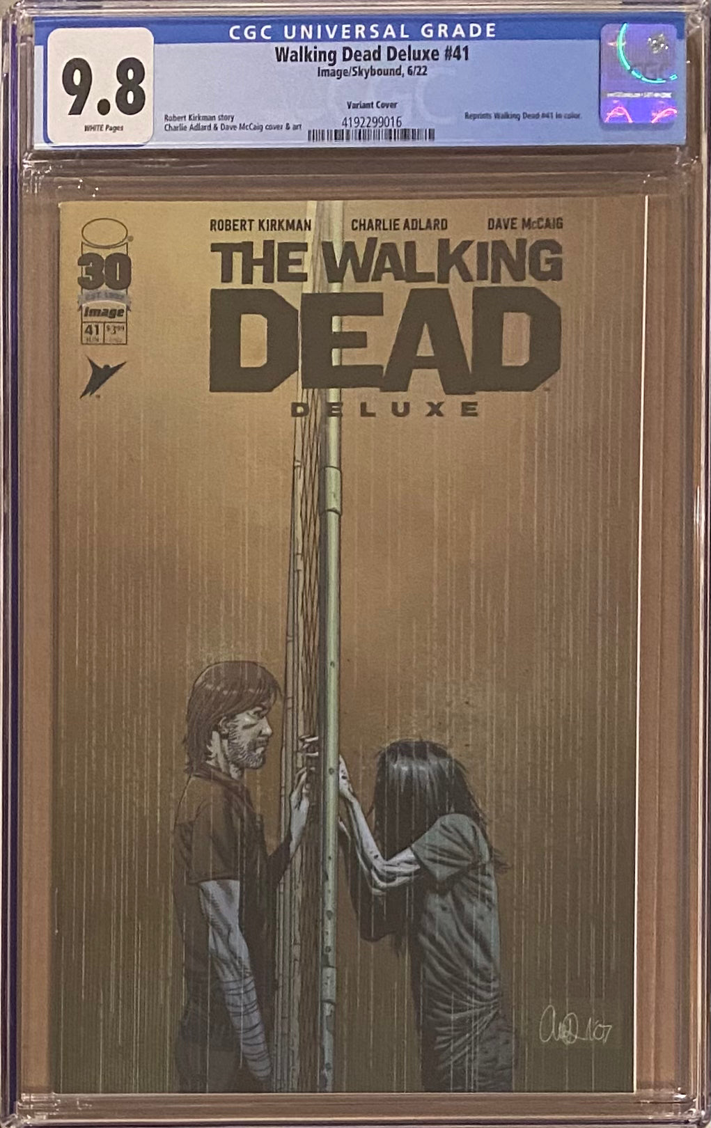 Walking Dead Deluxe #41 Variant CGC 9.8
