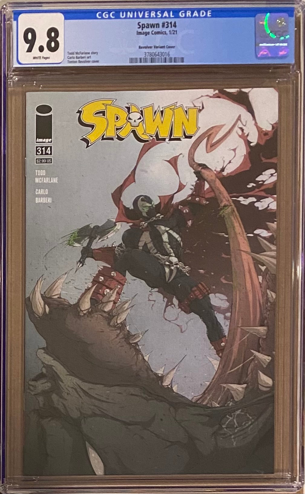 Spawn #314 Revolver Variant CGC 9.8