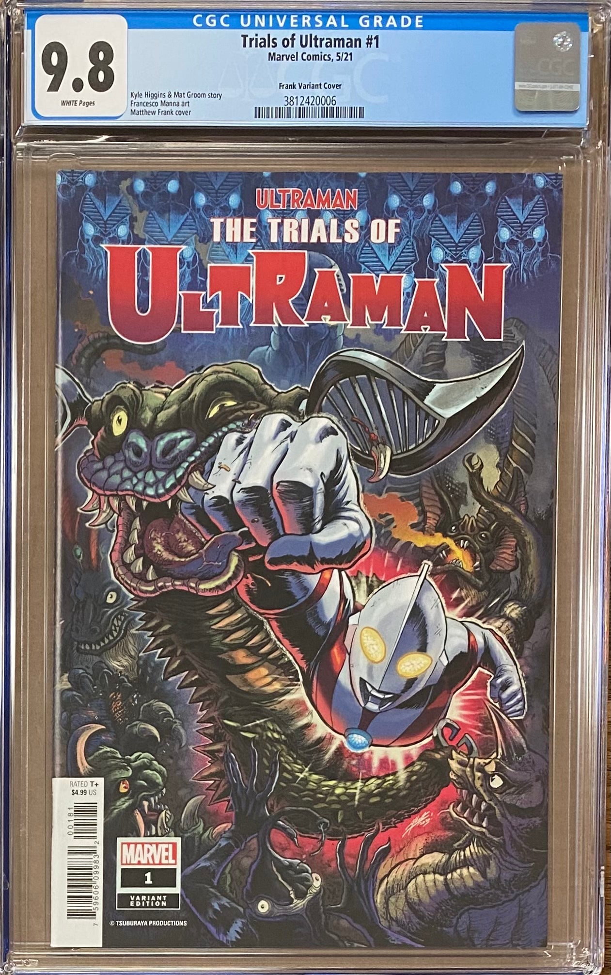 The Trials of Ultraman #1 Frank Variant CGC 9.8