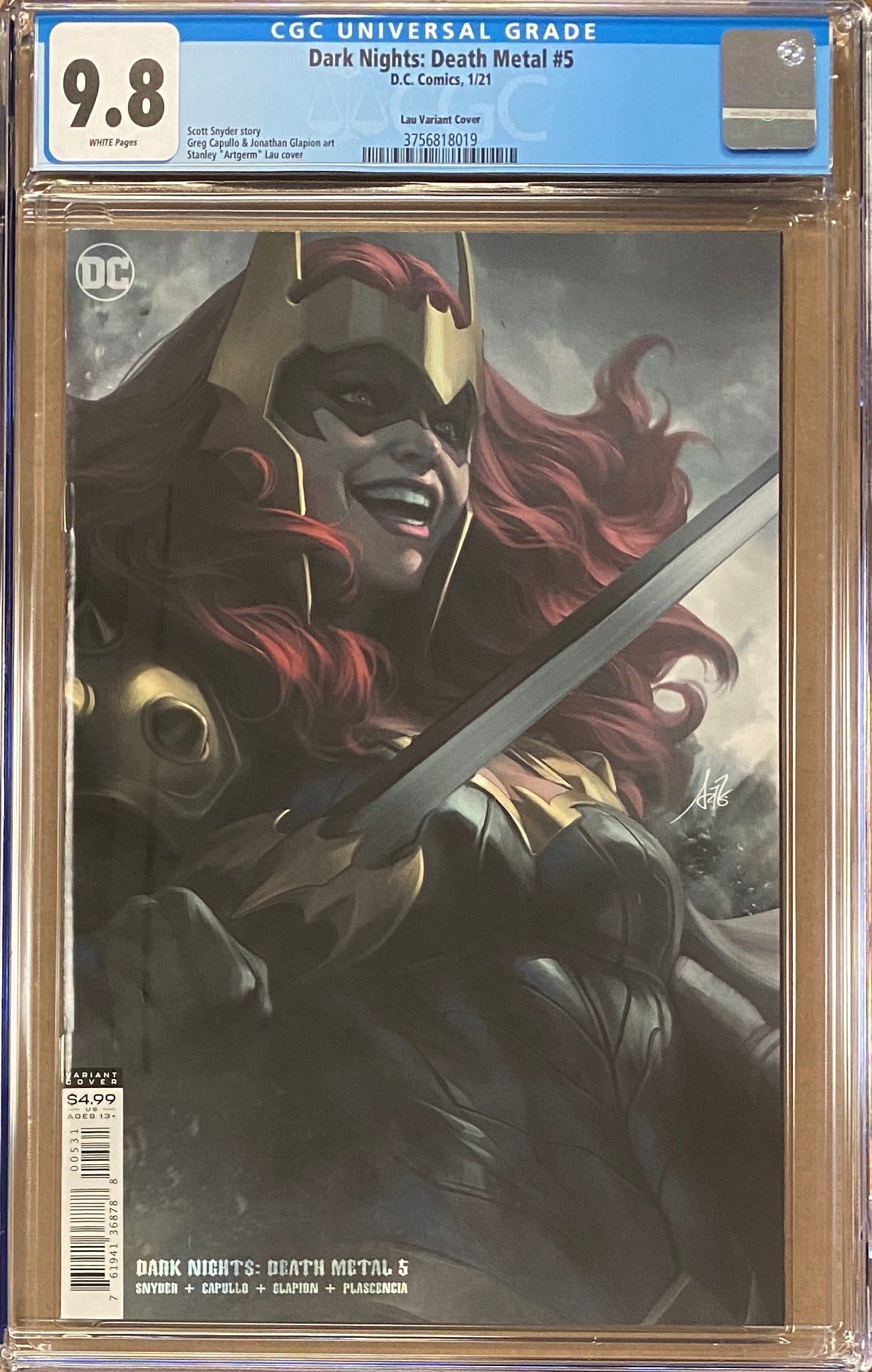 Dark Nights Death Metal #5 Artgerm Variant CGC 9.8