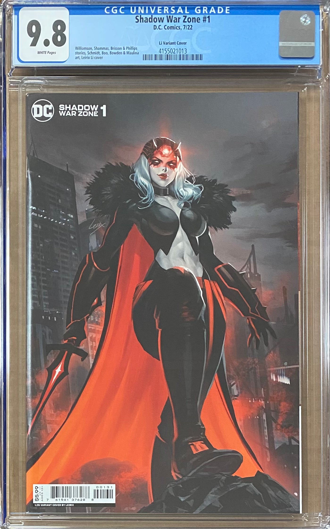 Shadow War Zone #1 Leirix 1:25 Retailer Incentive Variant CGC 9.8
