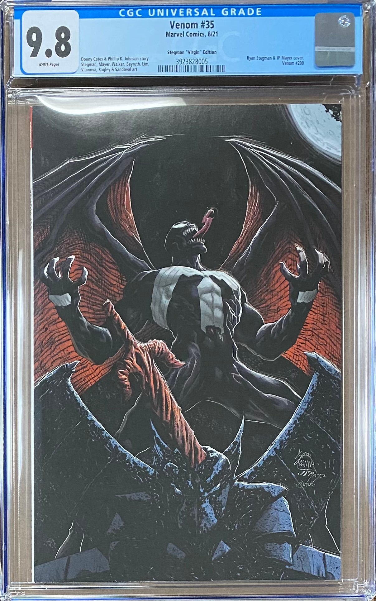 Venom #35 (#200) Stegman 1:100 Virgin Retailer Incentive Variant CGC 9.8