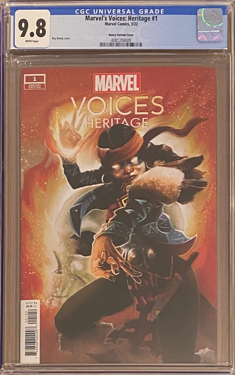 Marvel Voices: Heritage #1 Boney Variant CGC 9.8