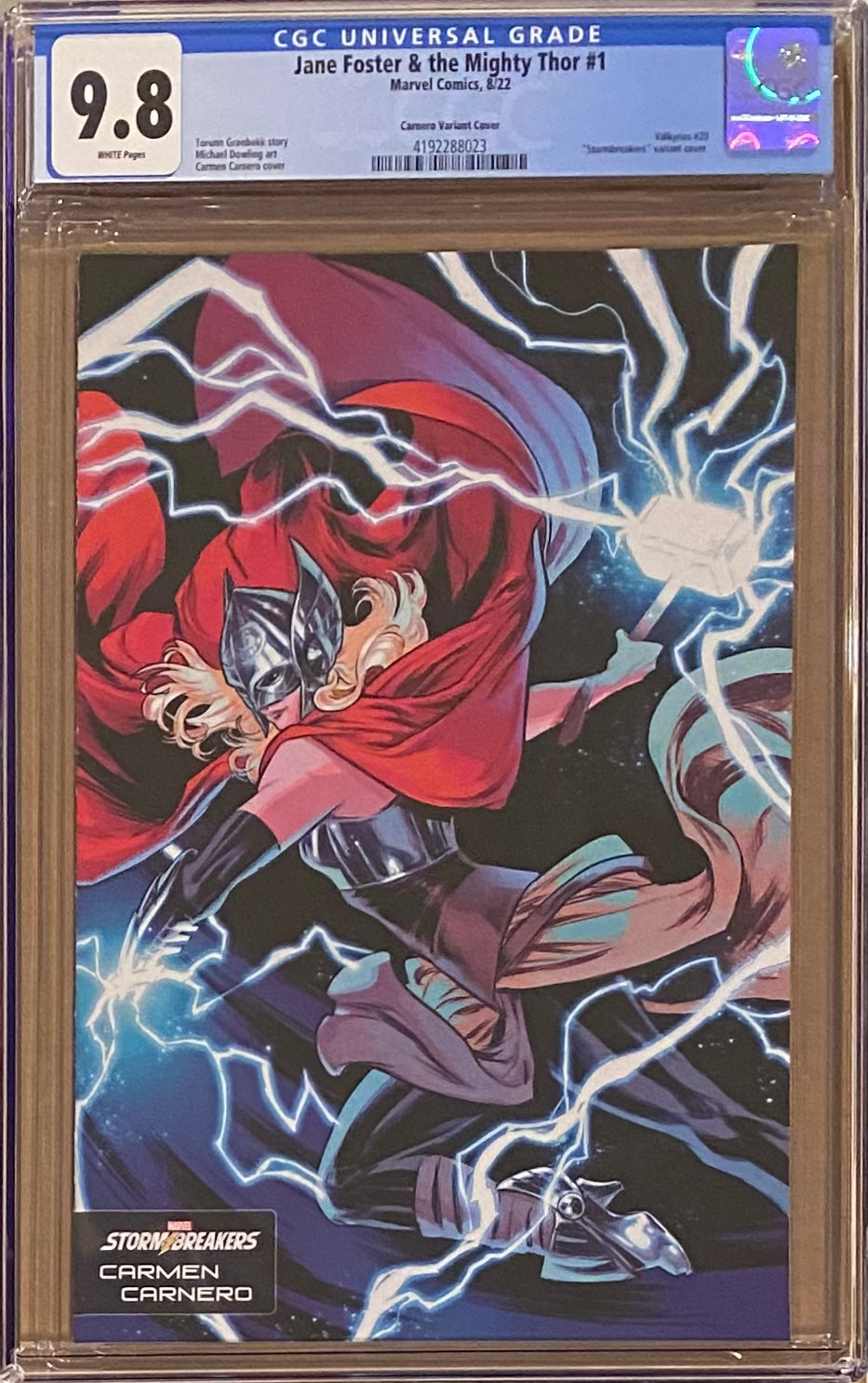 Jane Foster & The Mighty Thor #1 Carnero Variant CGC 9.8