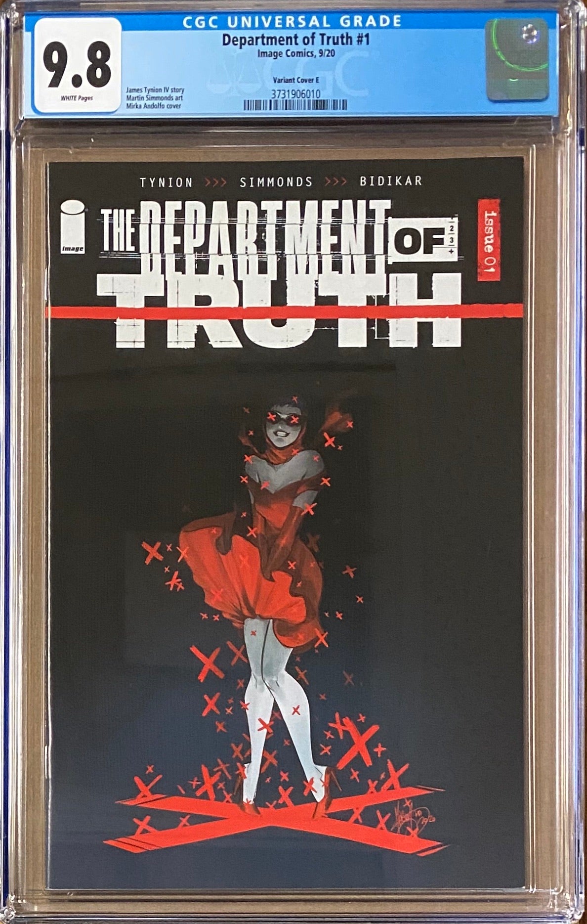 Department of Truth #1 1:50 Retailer Incentive Variant E CGC 9.8