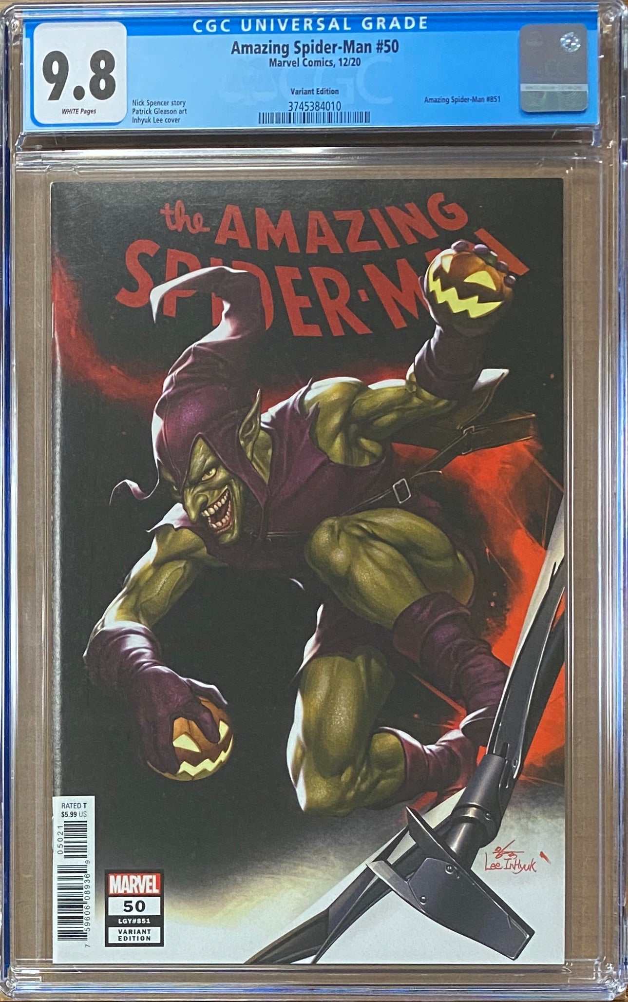 Amazing Spider-Man #50 InHyuk Lee Retailer Incentive Variant CGC 9.8