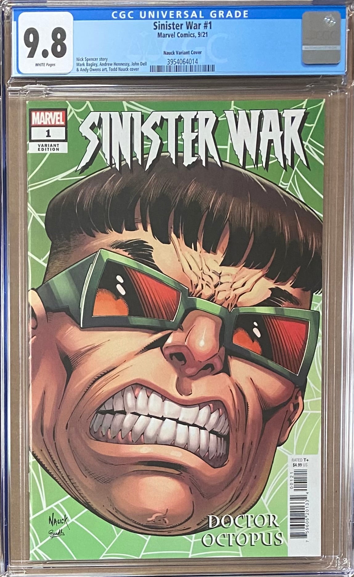 Sinister War #1 Nauck Variant CGC 9.8