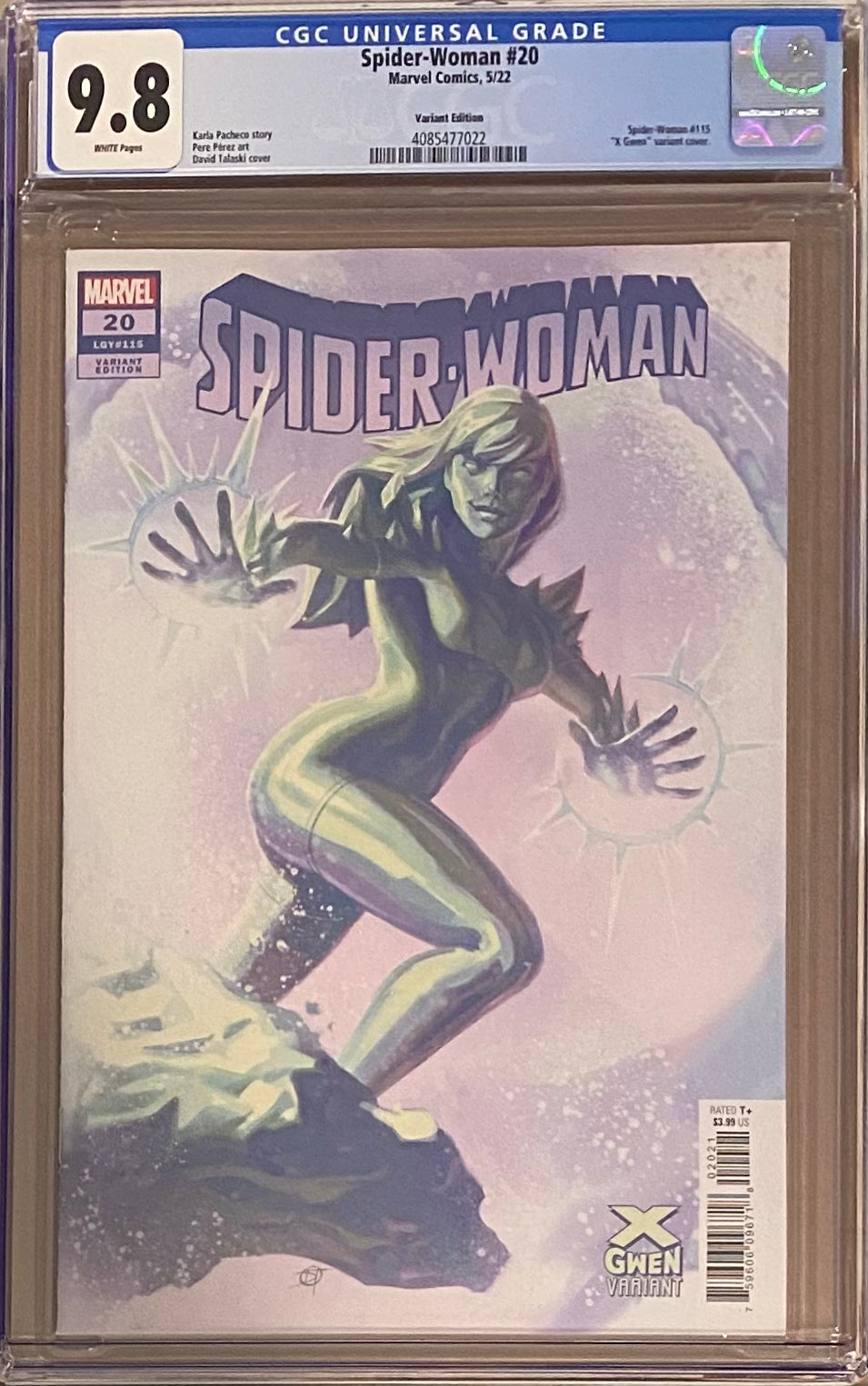 Spider-Woman #20 Talaski X-Gwen Variant CGC 9.8