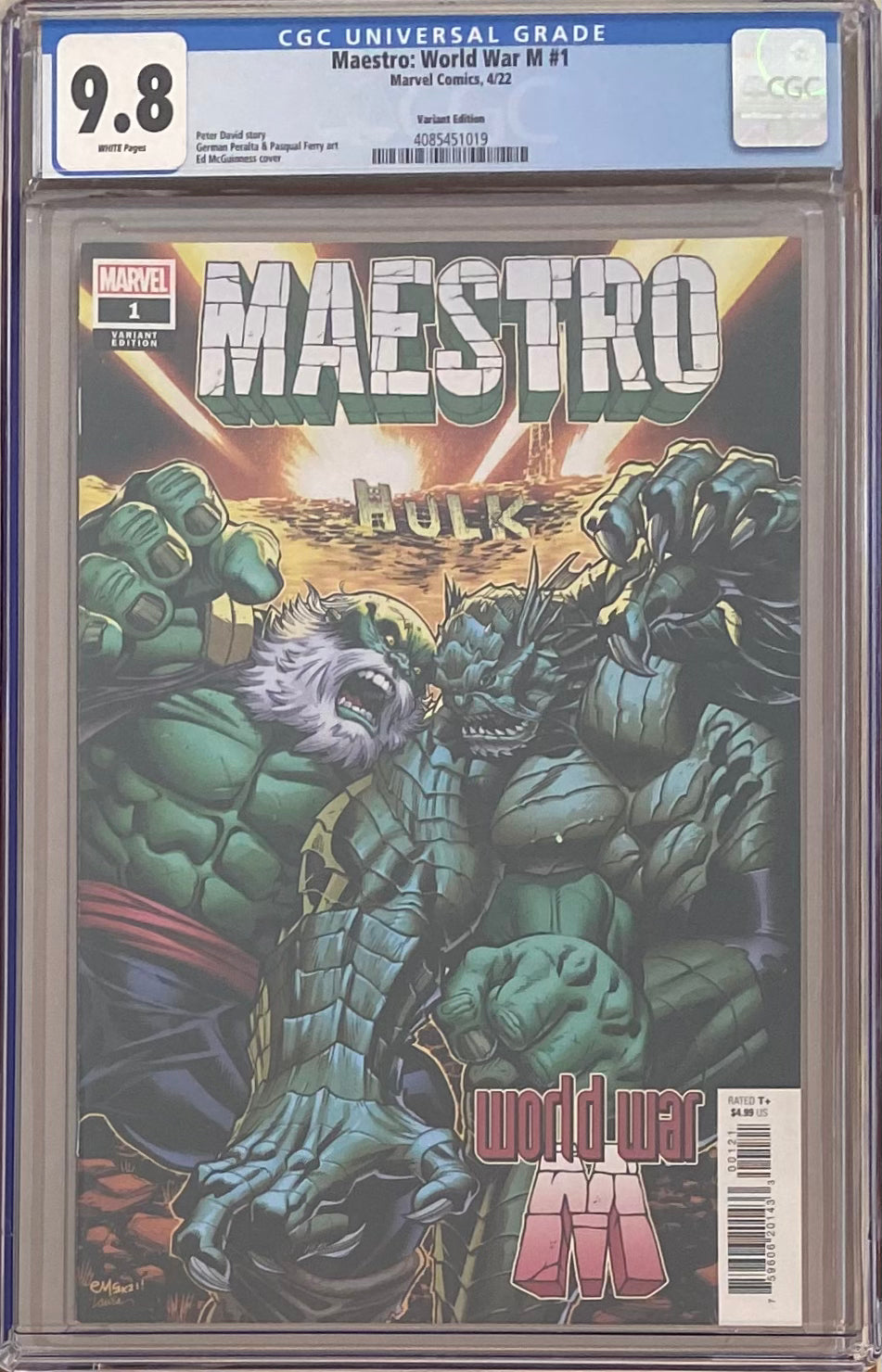 Maestro: World War M #1 McGuinness 1:25 Retailer Incentive Variant CGC 9.8