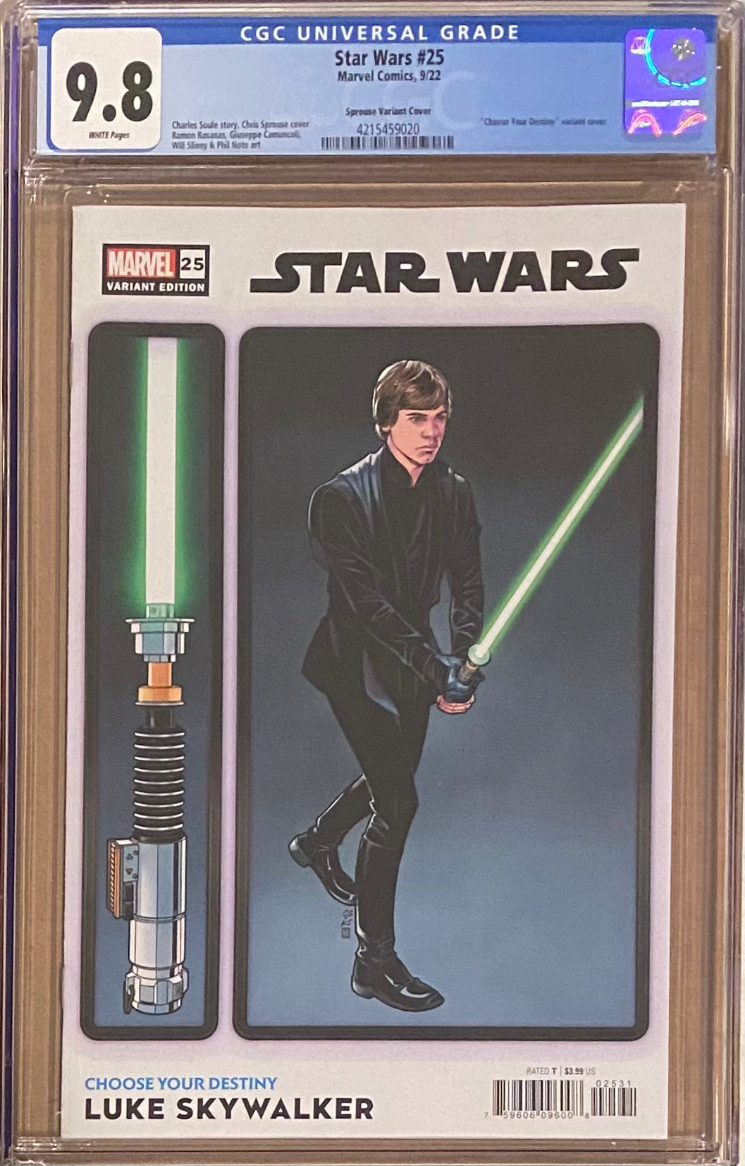 Star Wars #25 Sprouse Variant CGC 9.8
