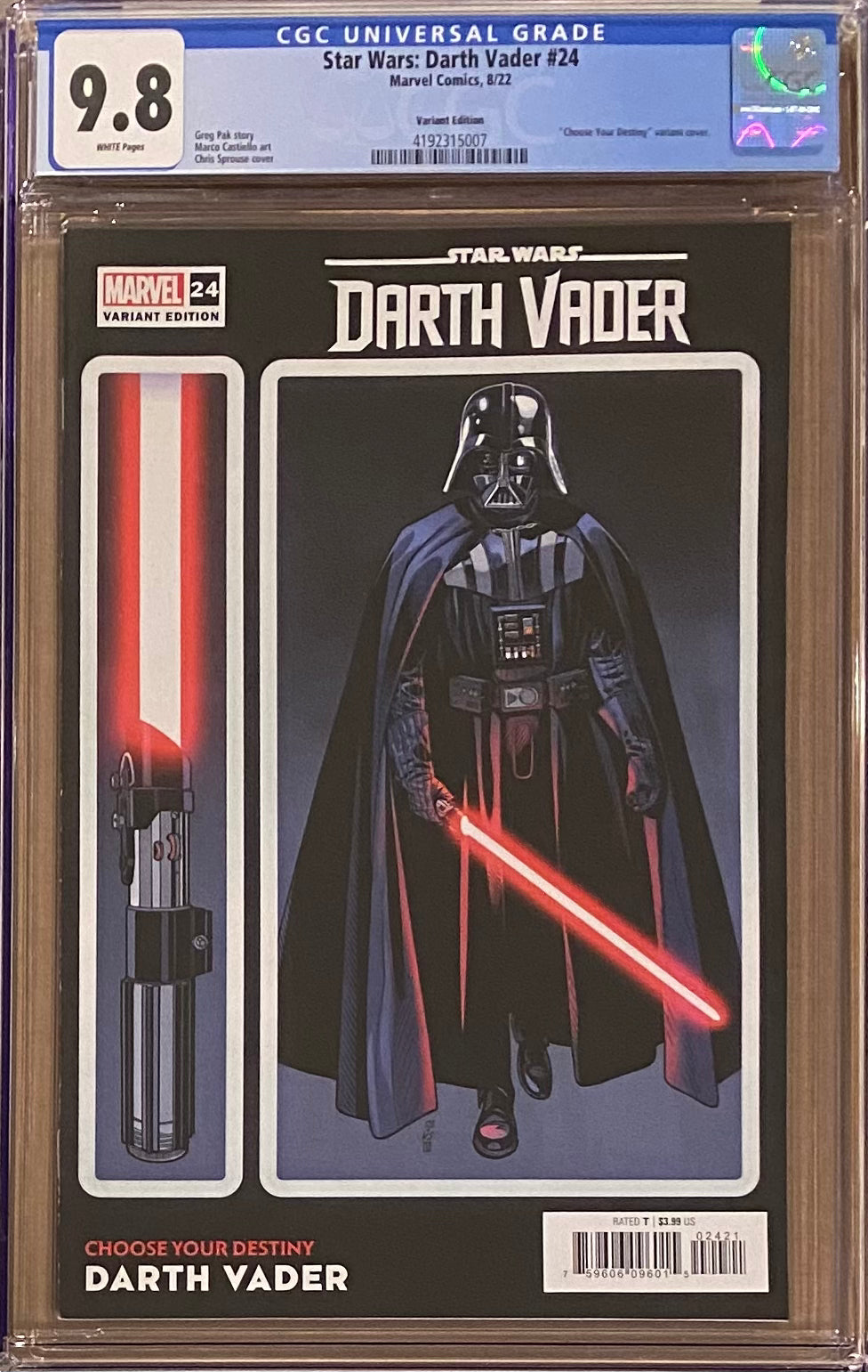 Star Wars: Darth Vader #24 Sprouse Variant CGC 9.8