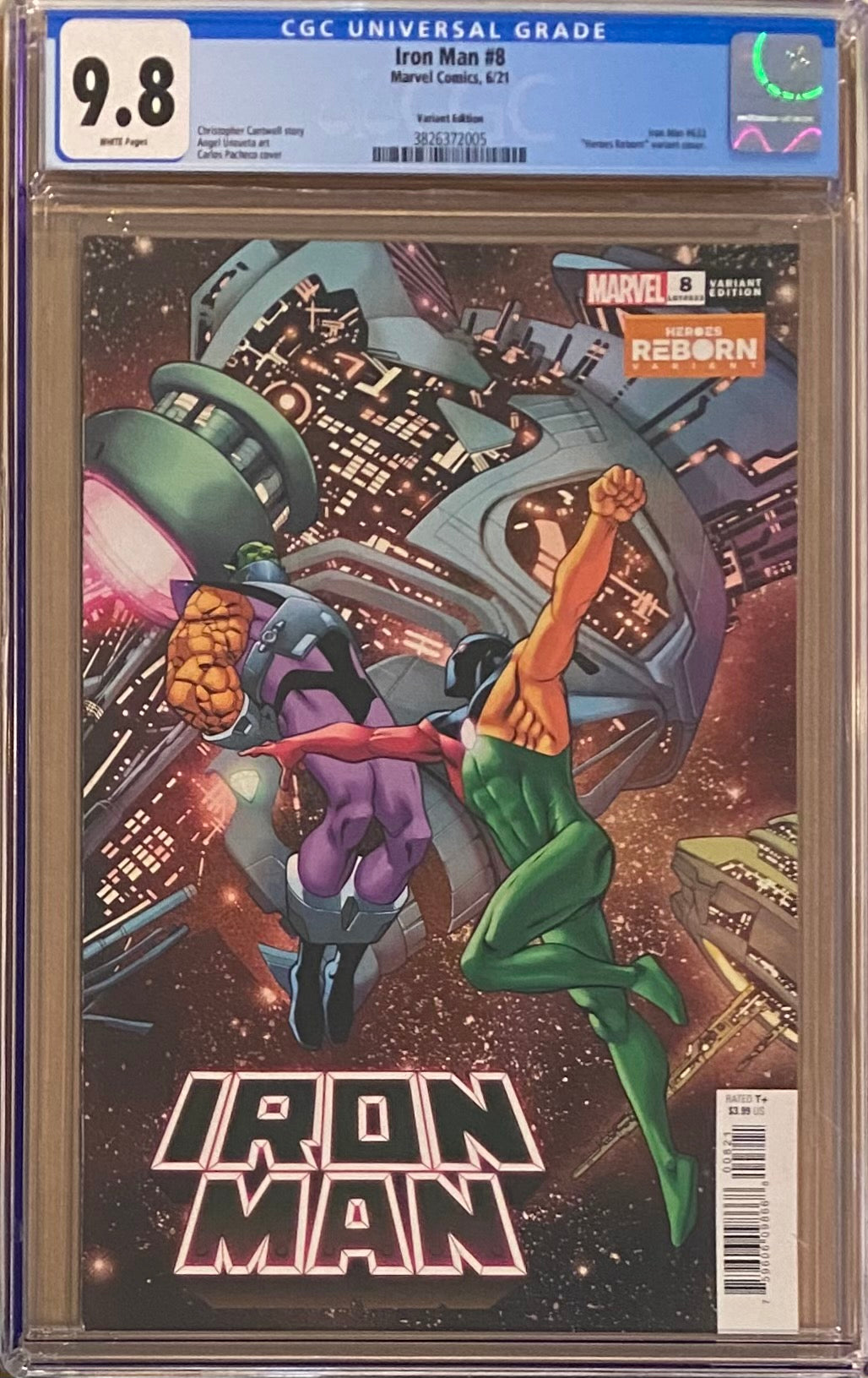 Iron Man #8 Heroes Reborn Variant CGC 9.8