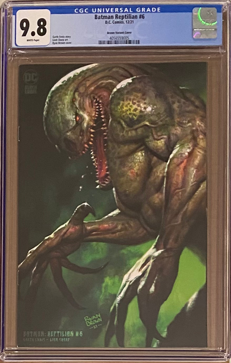 Batman: Reptilian #6 Brown 1:25 Retailer Incentive Variant DC Black Label CGC 9.8