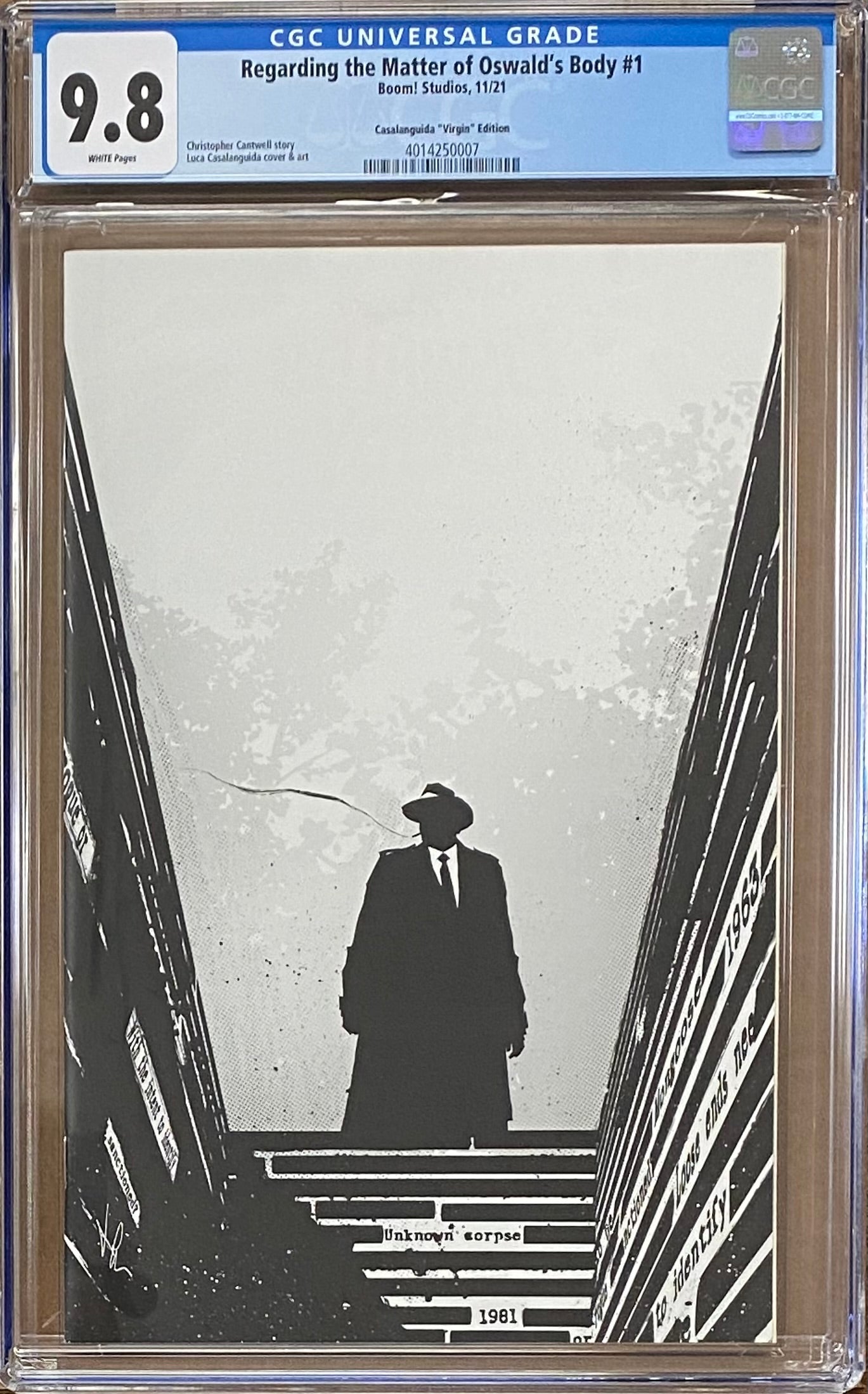 Regarding the Matter of Oswald's Body #1 One Per Store "Unlockable" Variant CGC 9.8