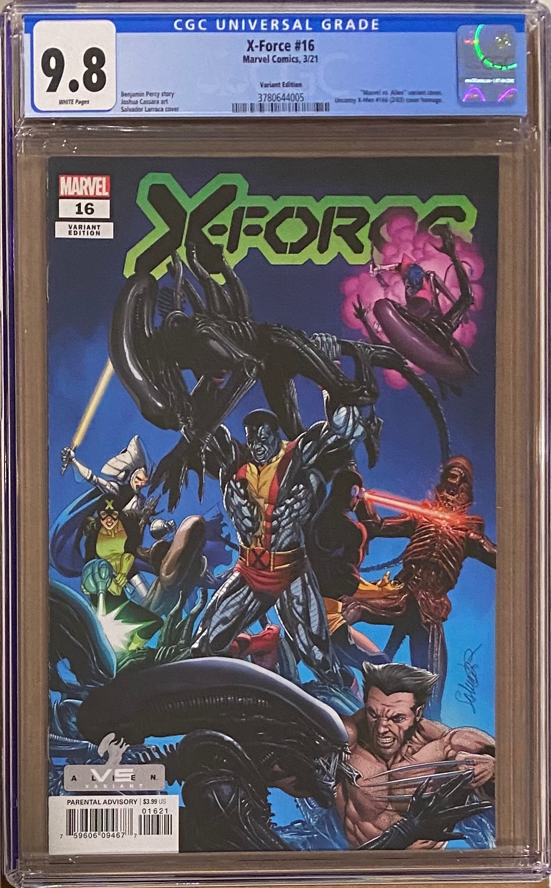X-Force #16 Larroca "Marvels vs. Aliens" Variant CGC 9.8