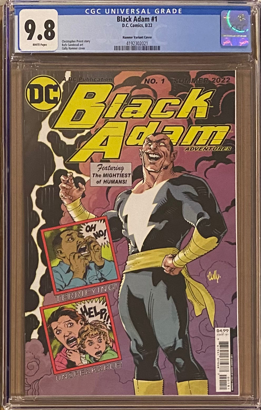 Black Adam #1 Hamner 1:50 Retailer Incentive Variant CGC 9.8