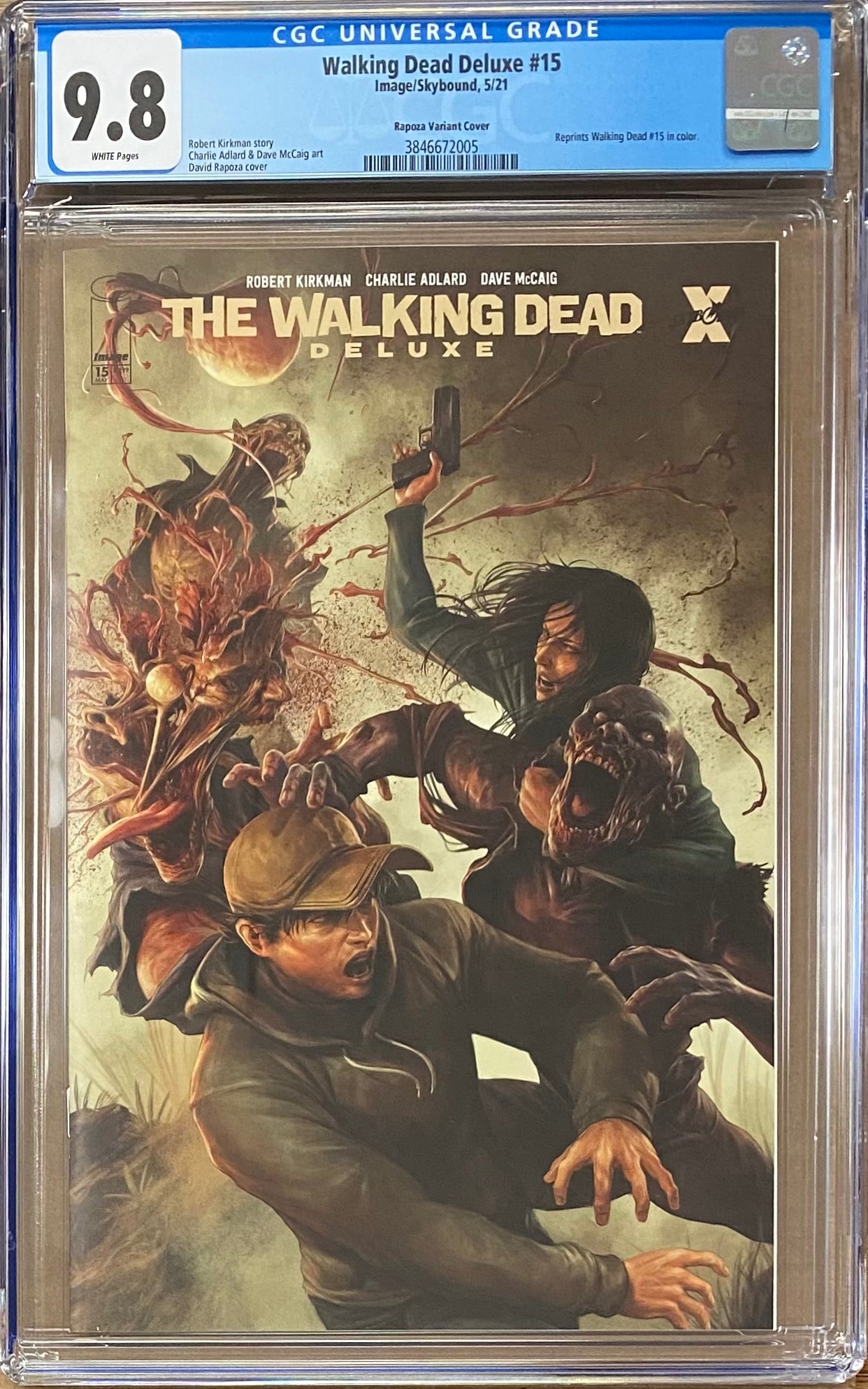 Walking Dead Deluxe #15 Rapoza Variant CGC 9.8
