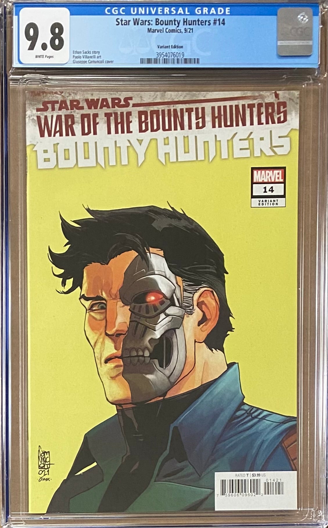 Star Wars: Bounty Hunters #14 Headshot Variant CGC 9.8 - War of the Bounty Hunters