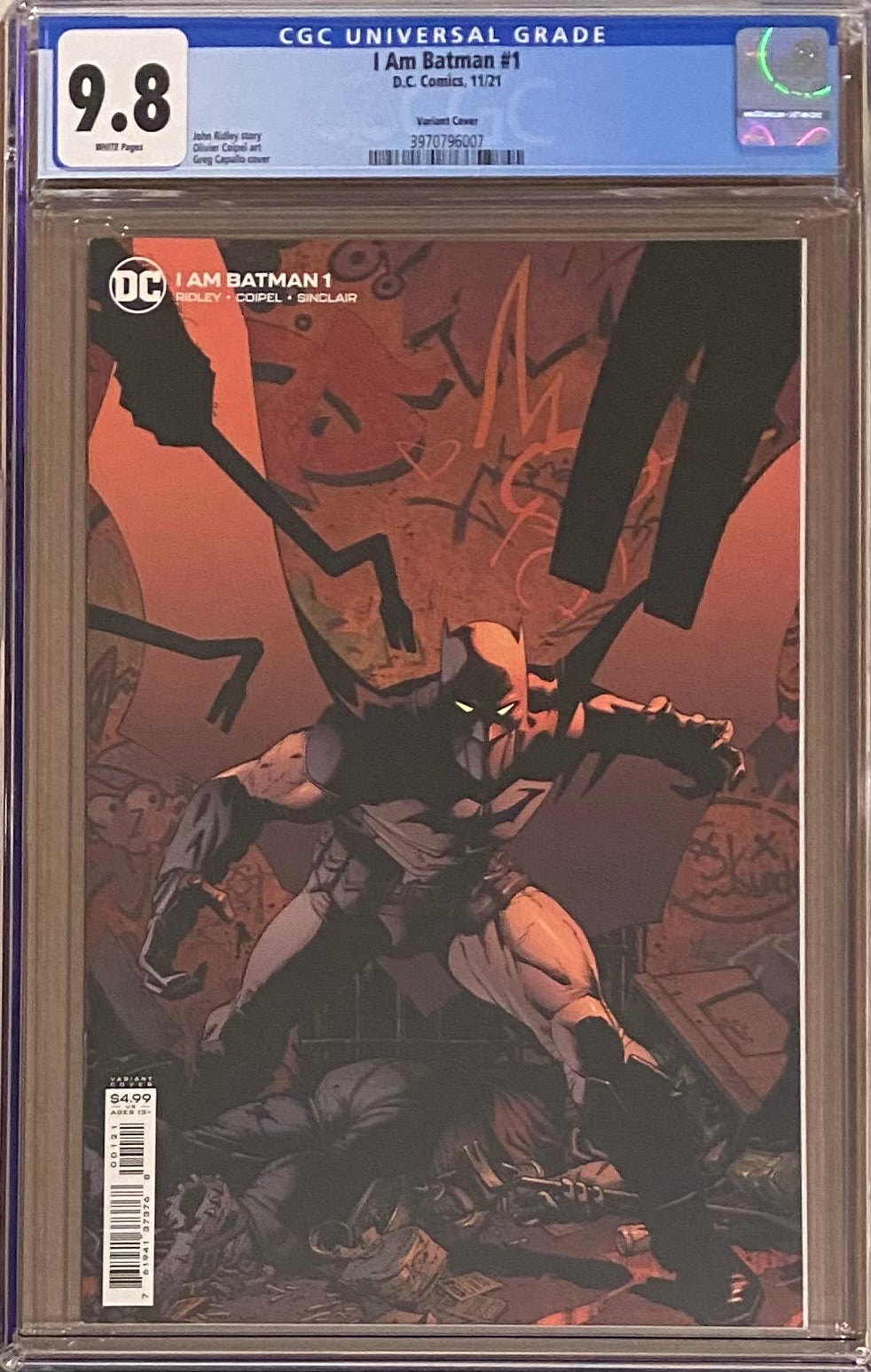 I Am Batman #1 Capullo Variant CGC 9.8