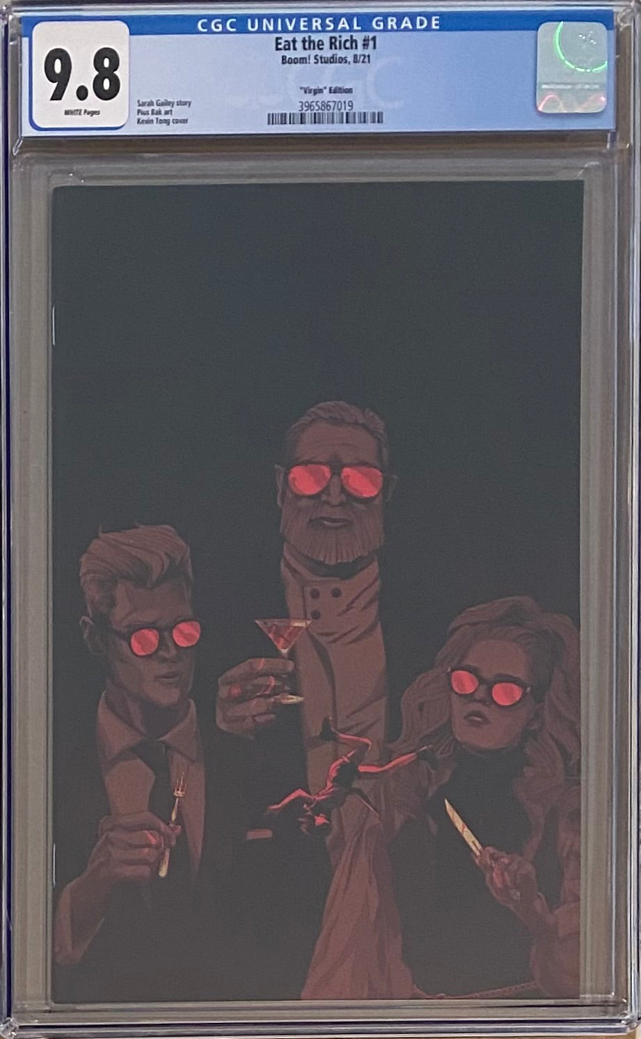 Eat the Rich #1 Virgin "Unlockable" Retailer Incentive Variant CGC 9.8