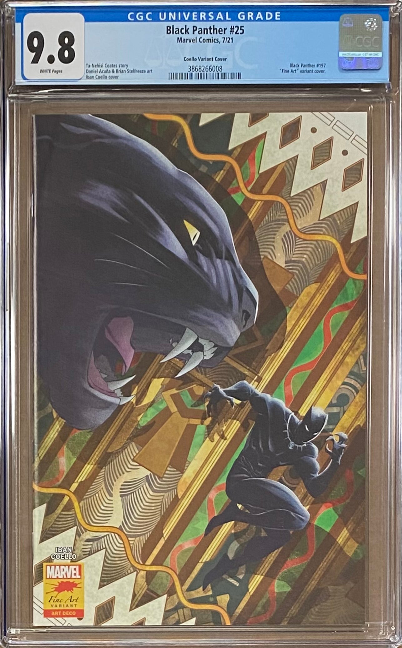 Black Panther #25 Coello "Stormbreakers" Variant CGC 9.8