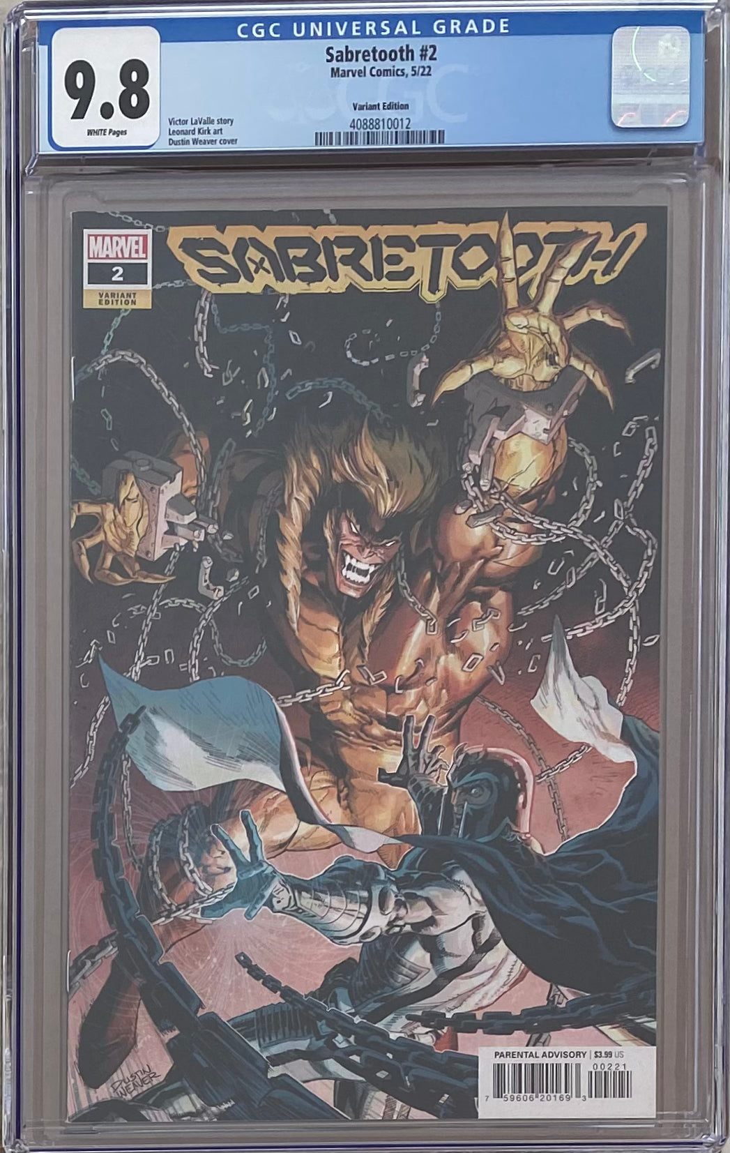 Sabretooth #2 Variant CGC 9.8