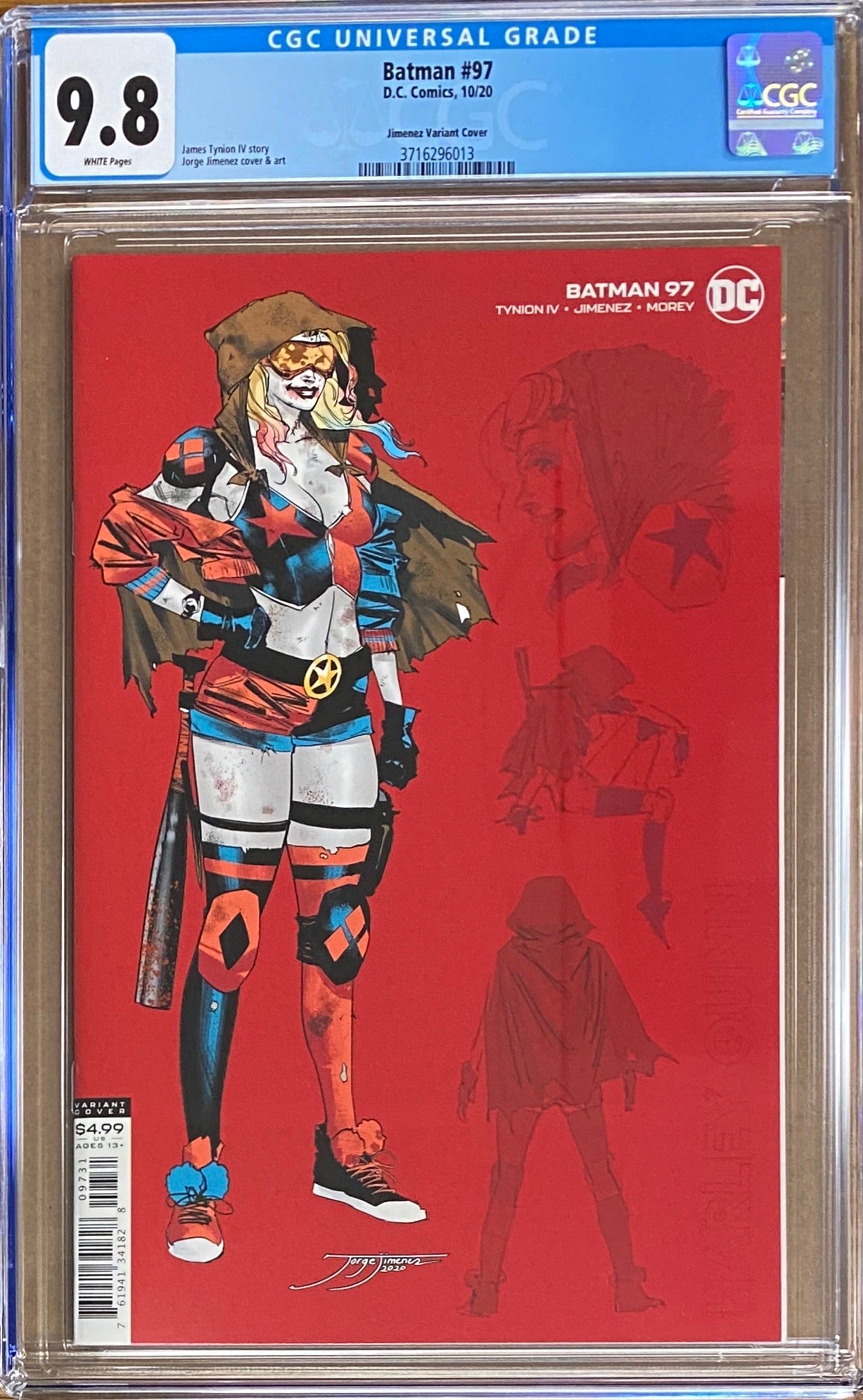Batman #97 Jimenez 1:25 Character Variant CGC 9.8