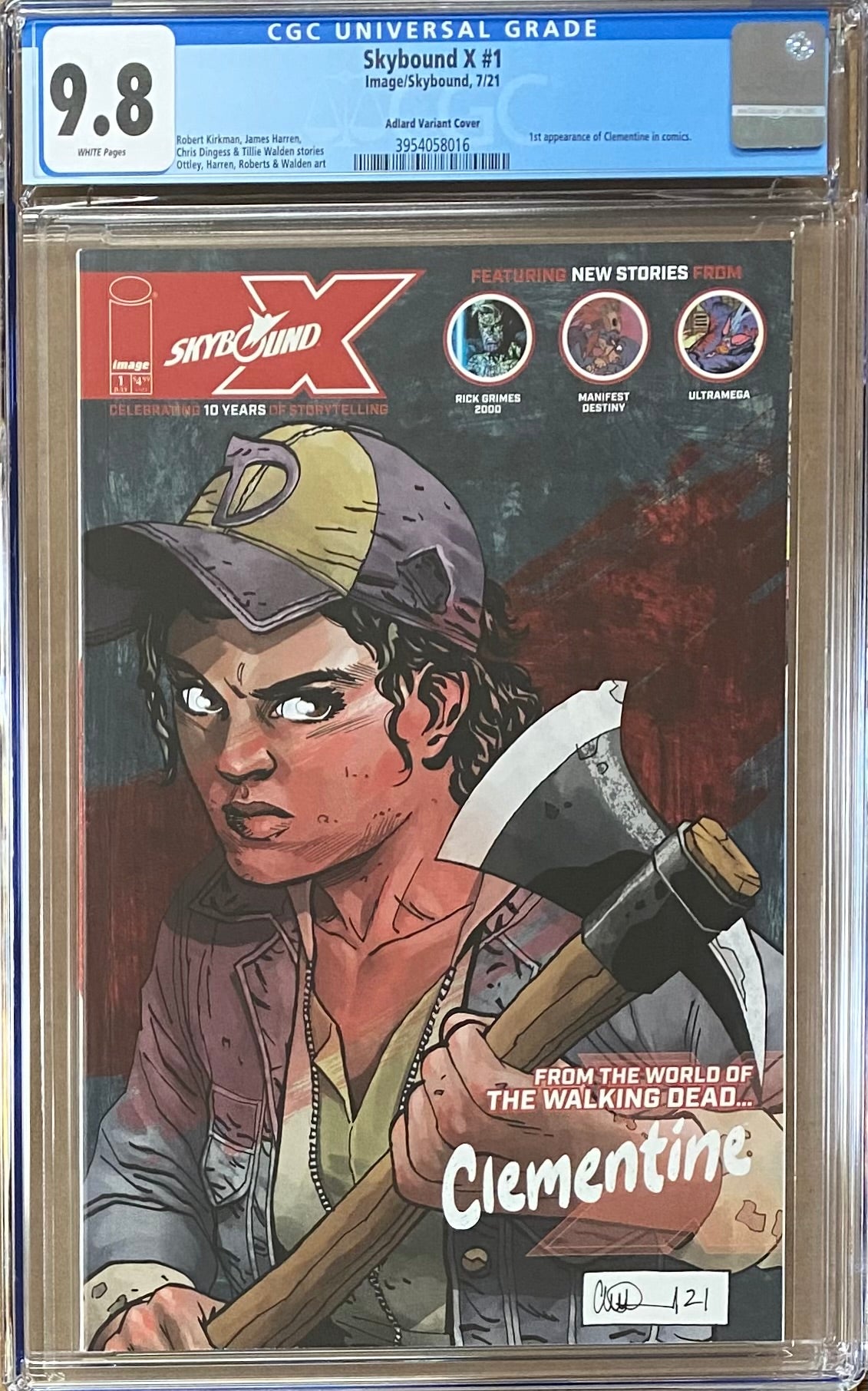 Skybound X #1 Adlard Variant CGC 9.8