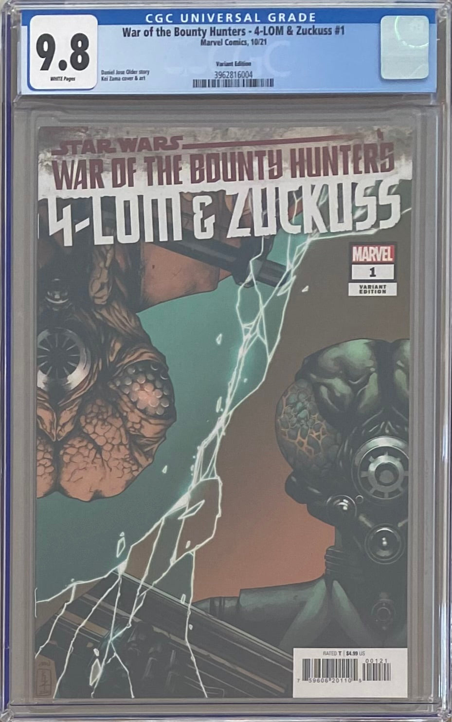 Star Wars: War of the Bounty Hunters - 4-Lom & Zuckuss #1 Zana Variant CGC 9.8