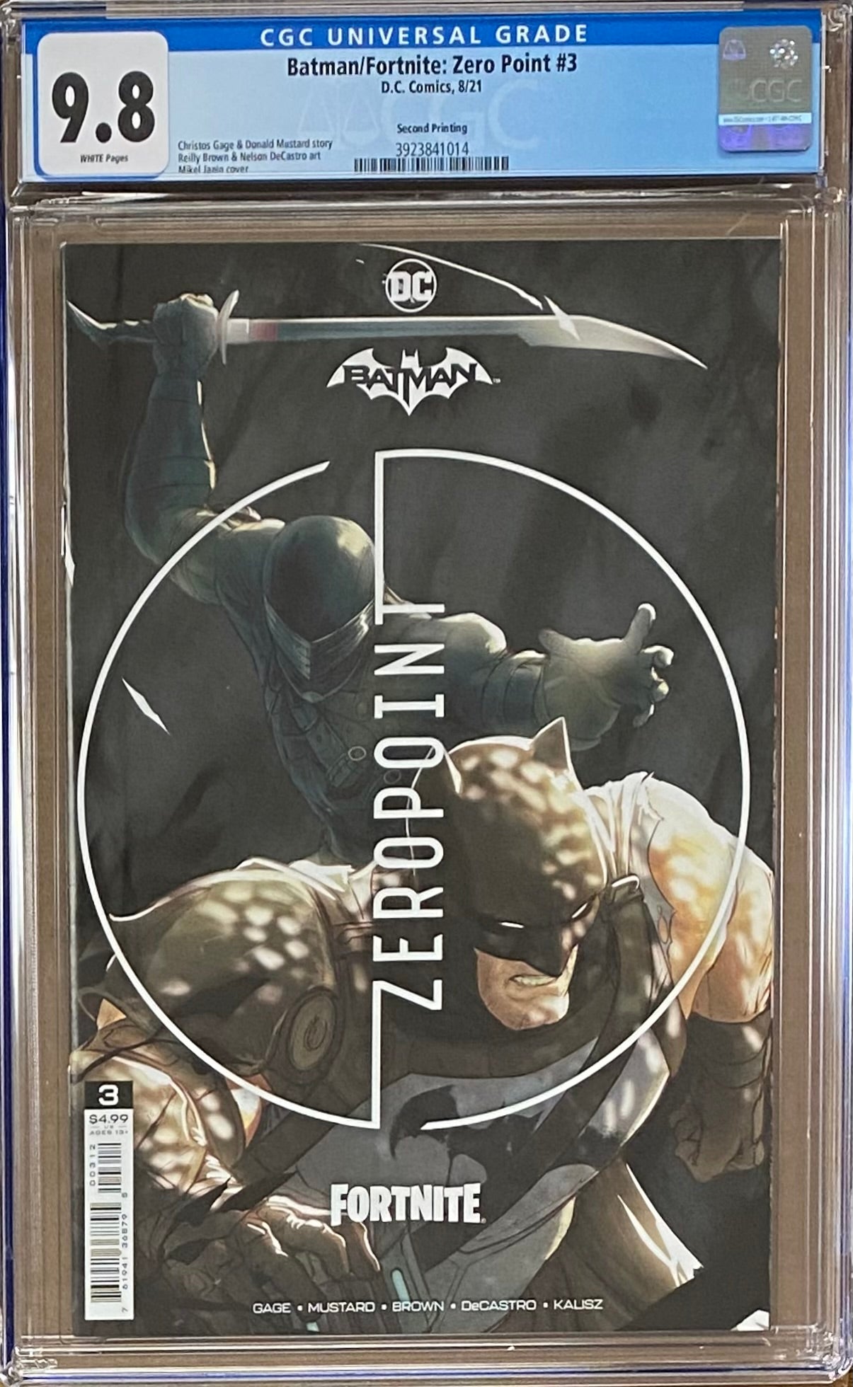 Batman/Fortnite: Zero Point #3 Second Printing CGC 9.8