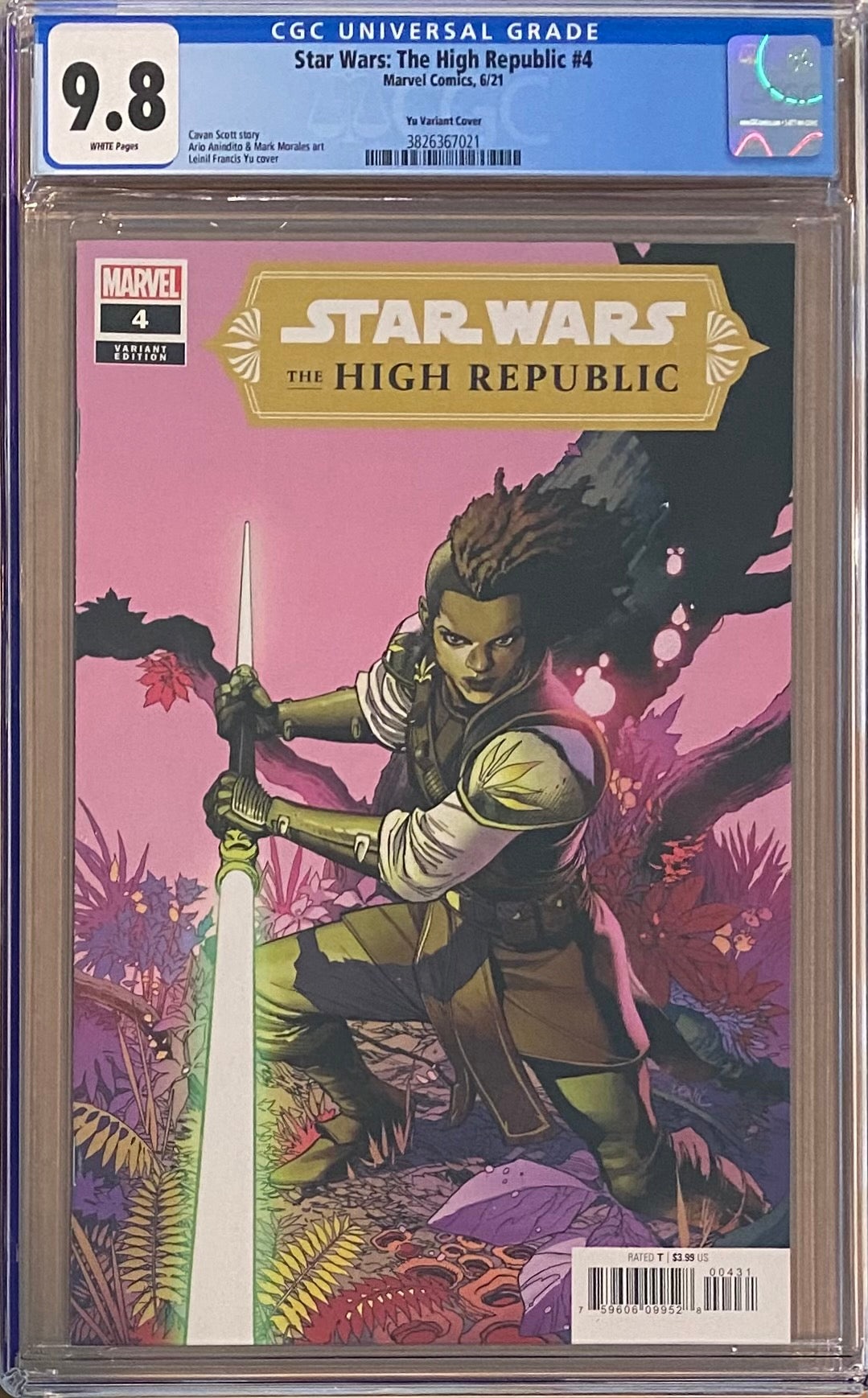 Star Wars: The High Republic #4 Yu Retailer Incentive Variant CGC 9.8