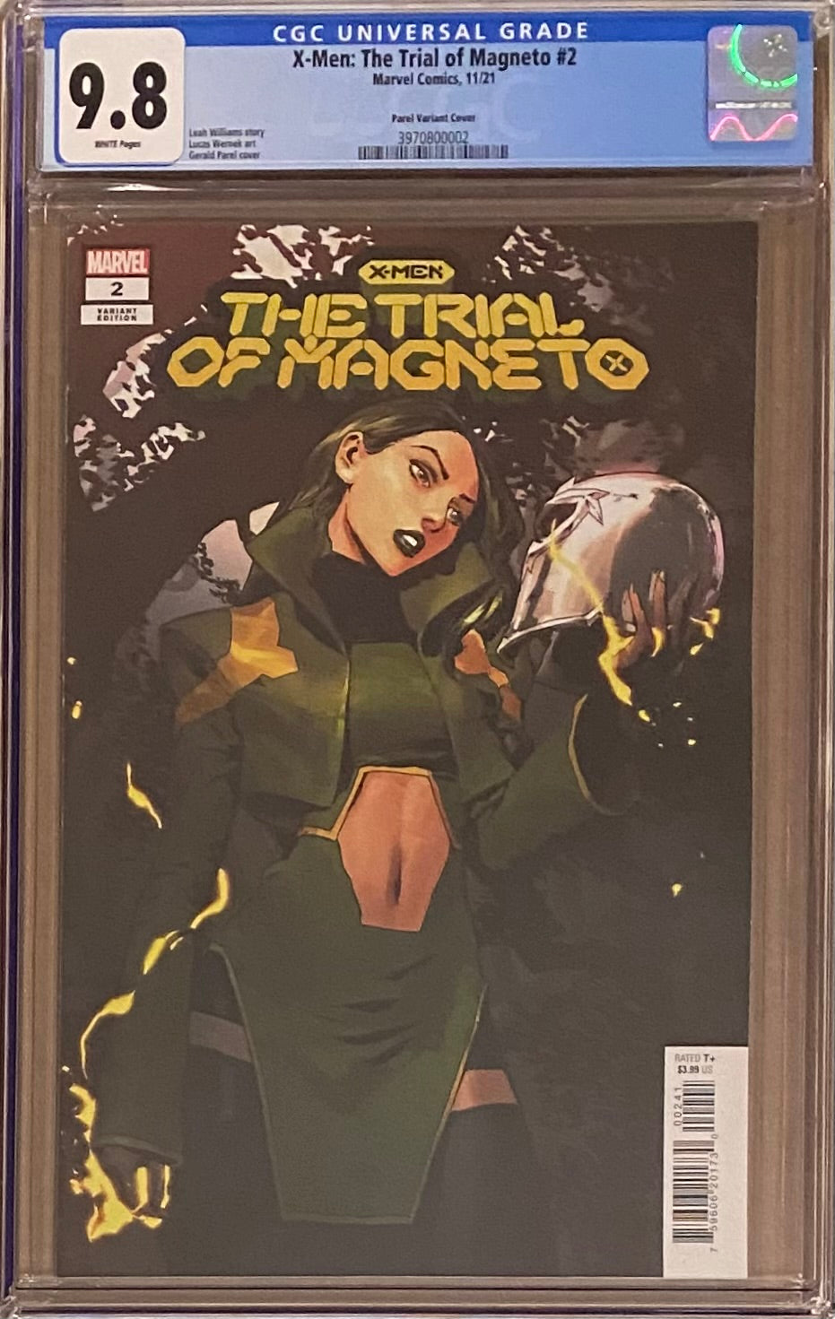 X-Men: Trial of Magneto #2 Parel 1:25 Retailer Incentive Variant CGC 9.8