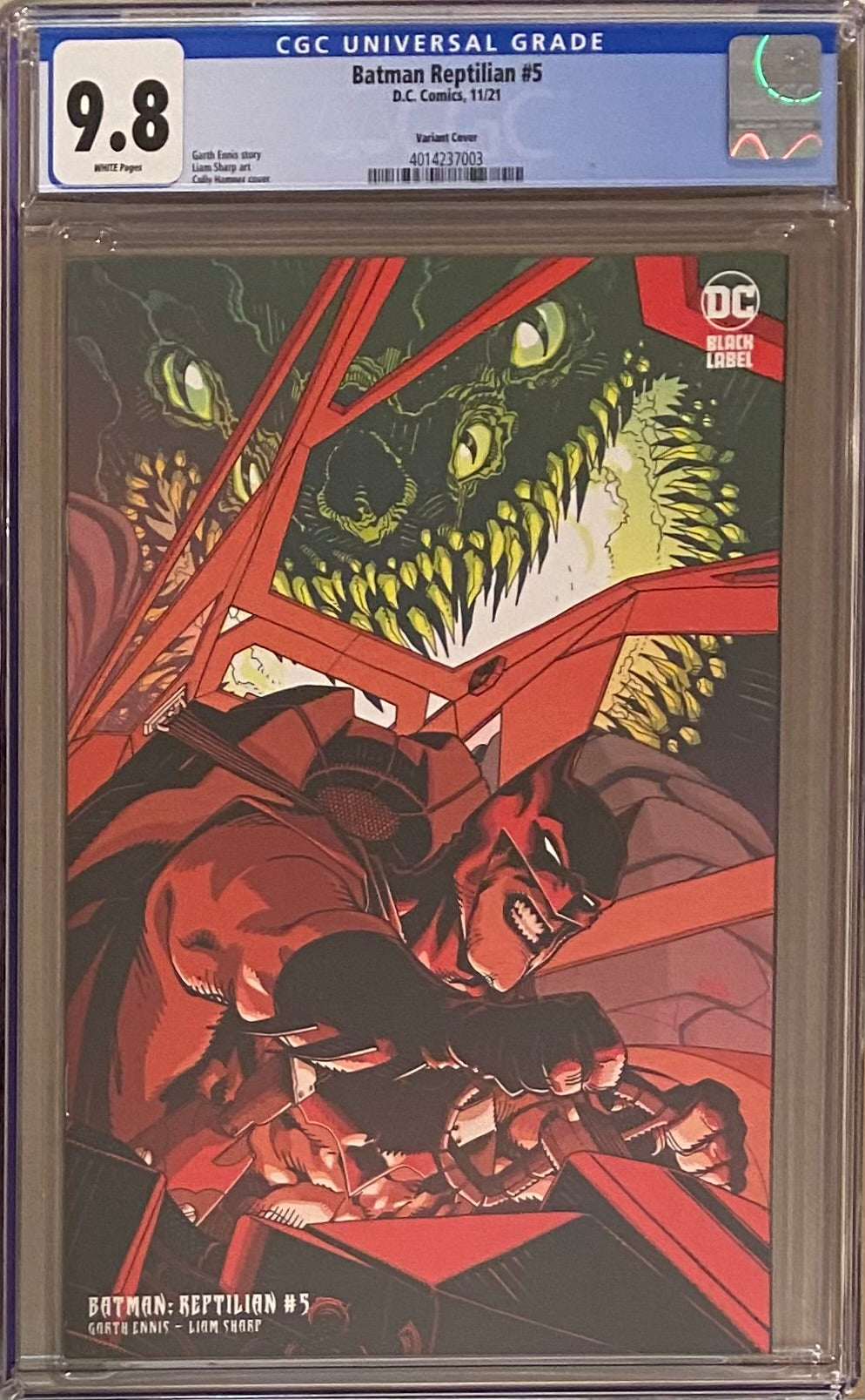 Batman: Reptilian #5 Variant DC Black Label CGC 9.8