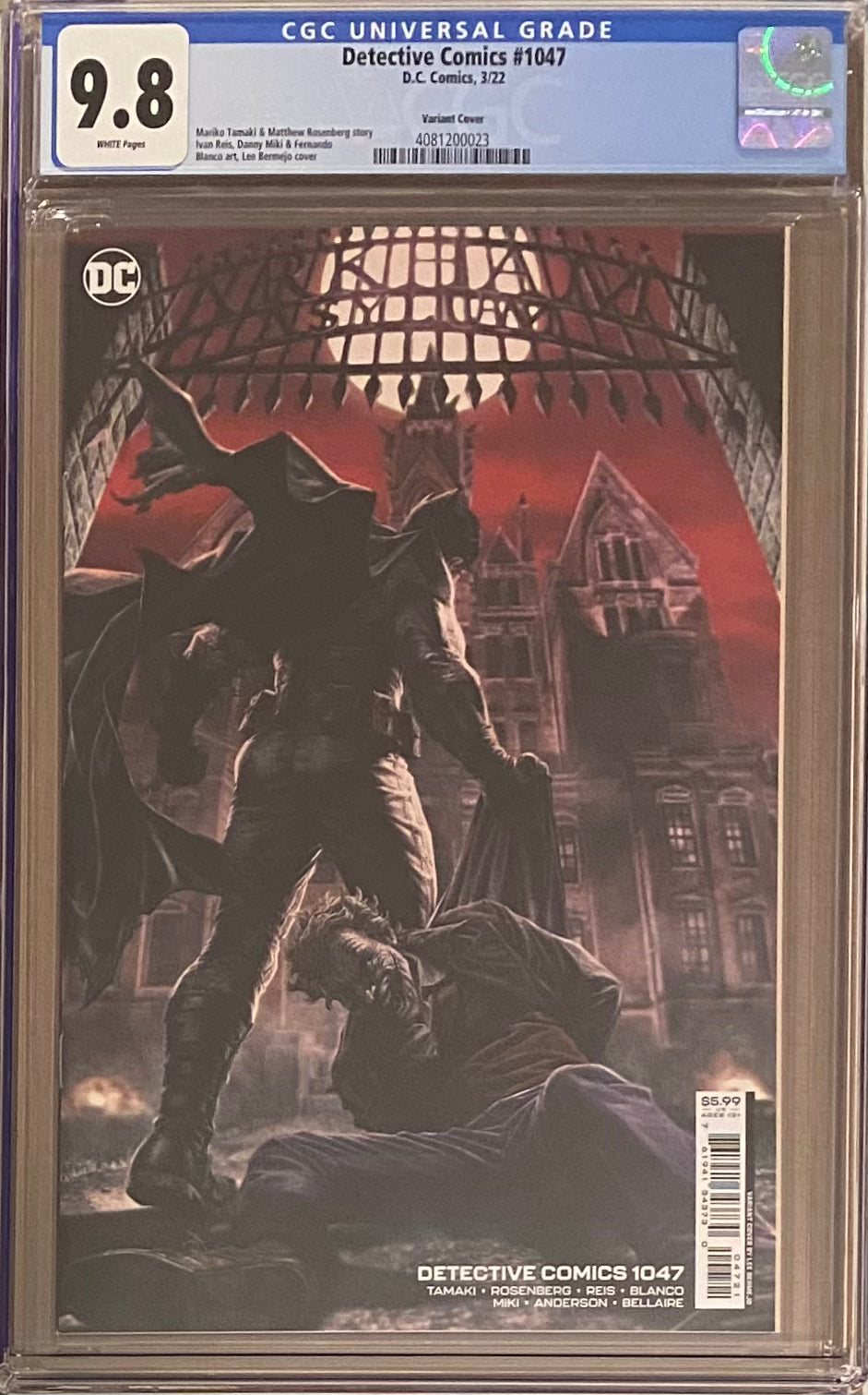 Detective Comics #1047 Bermejo Variant CGC 9.8