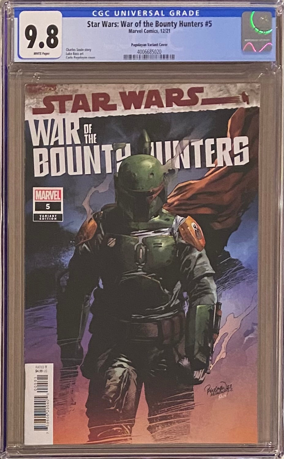 Star Wars: War of the Bounty Hunters #5 Pagulayan Variant CGC 9.8